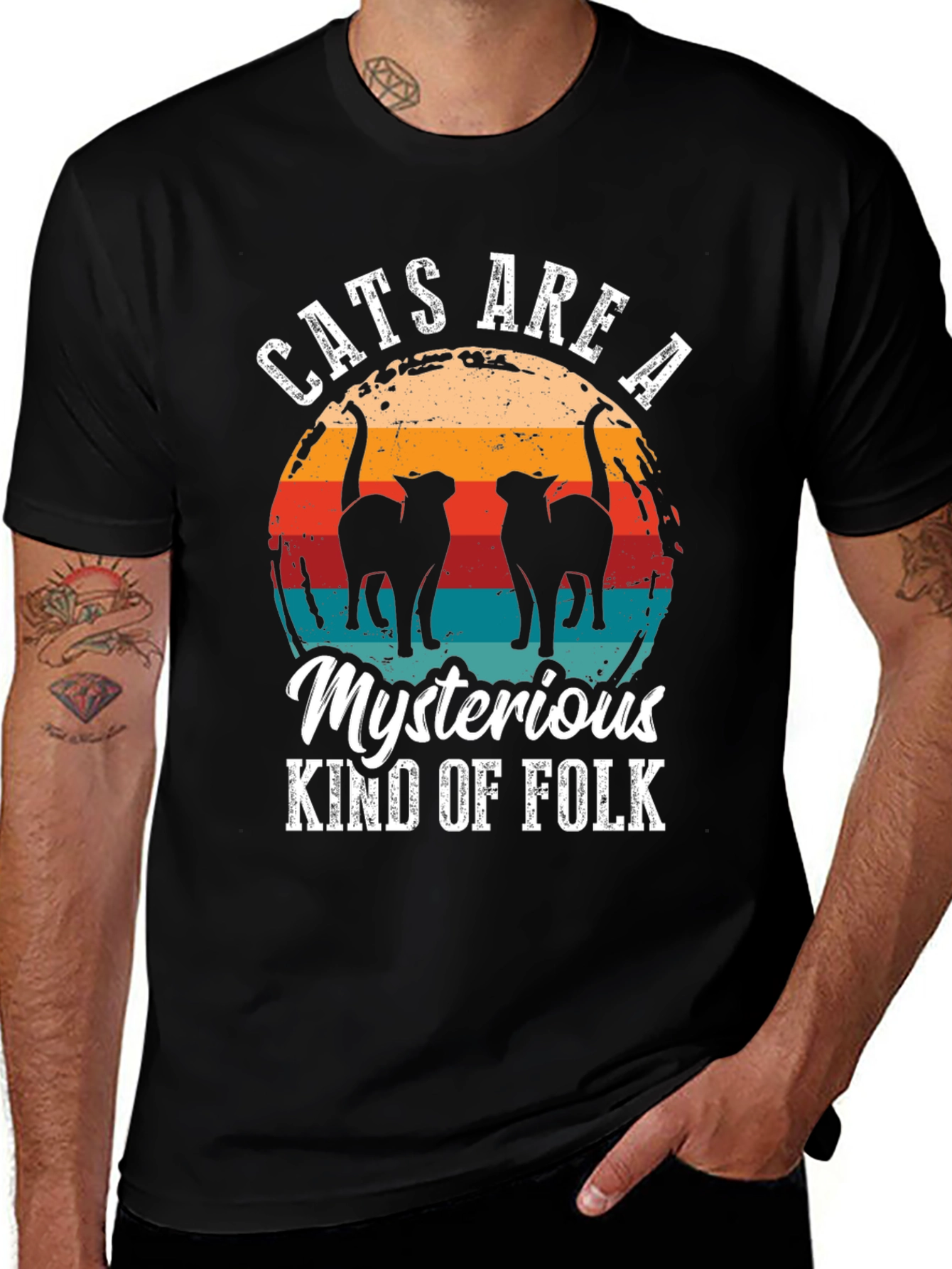 Variant 15 of Cats Are a Mysterious Kind of Folk T-Shirt
