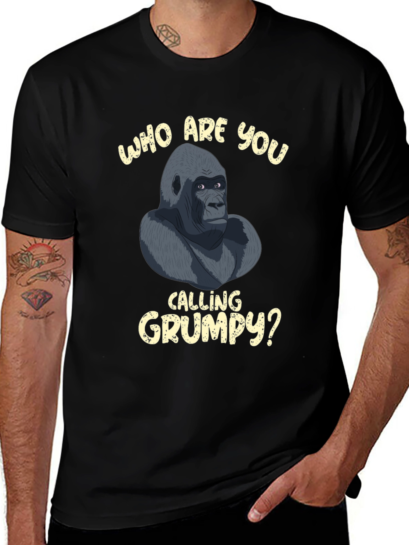 Variant 6 of Grumpy Gorilla Graphic T-Shirt