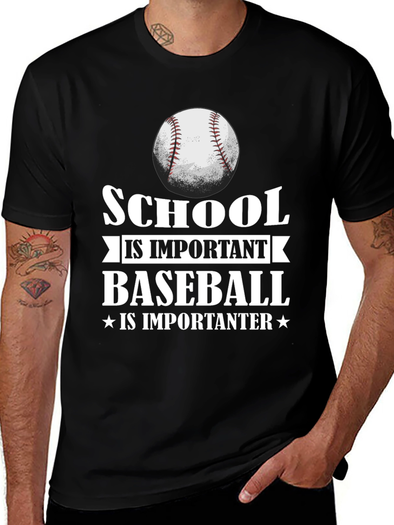 Variant 24 of School Baseball Graphic Tee