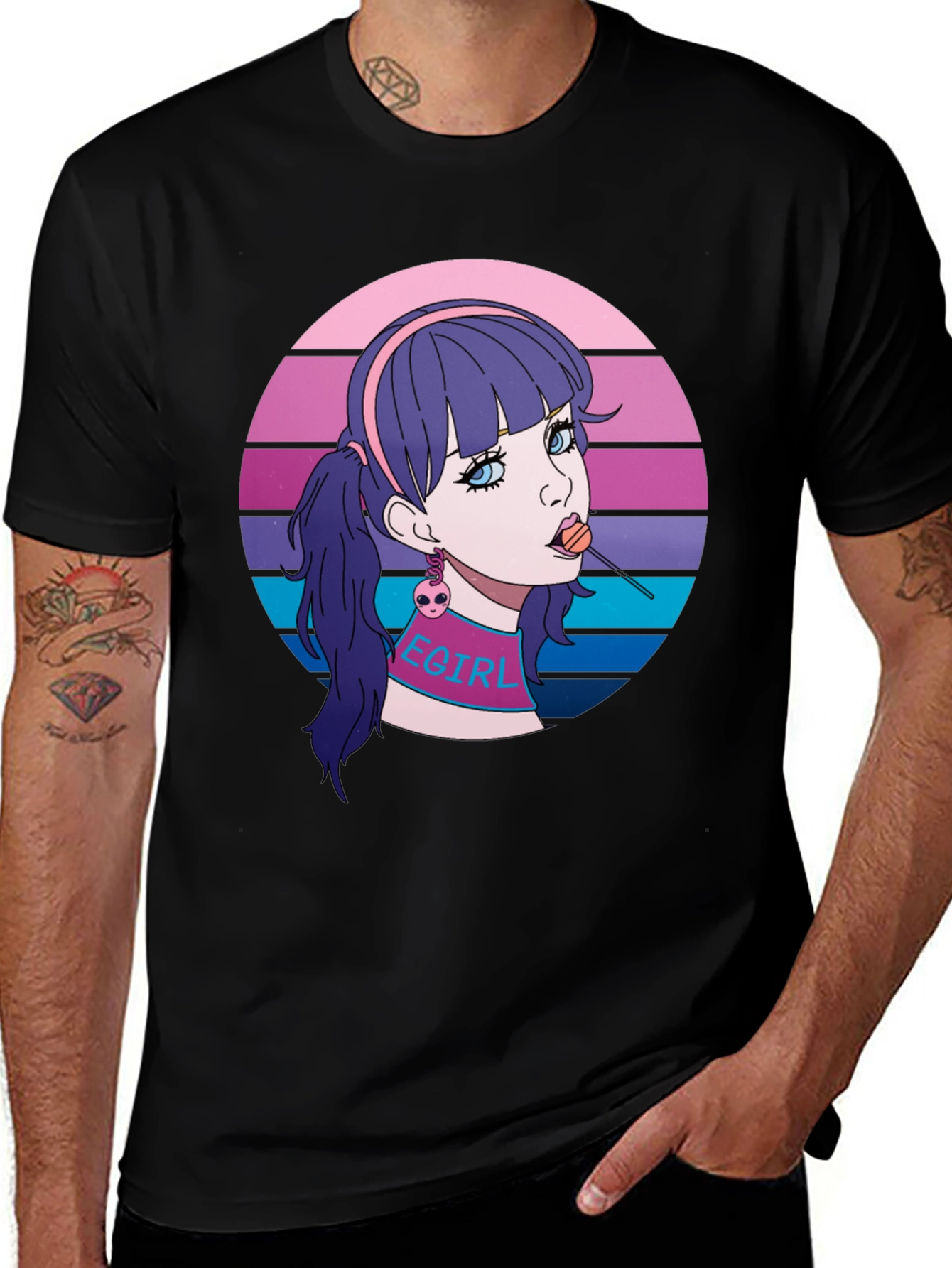 Variant 4 of Egirl Aesthetic T-Shirt - Retro Vaporwave Tee