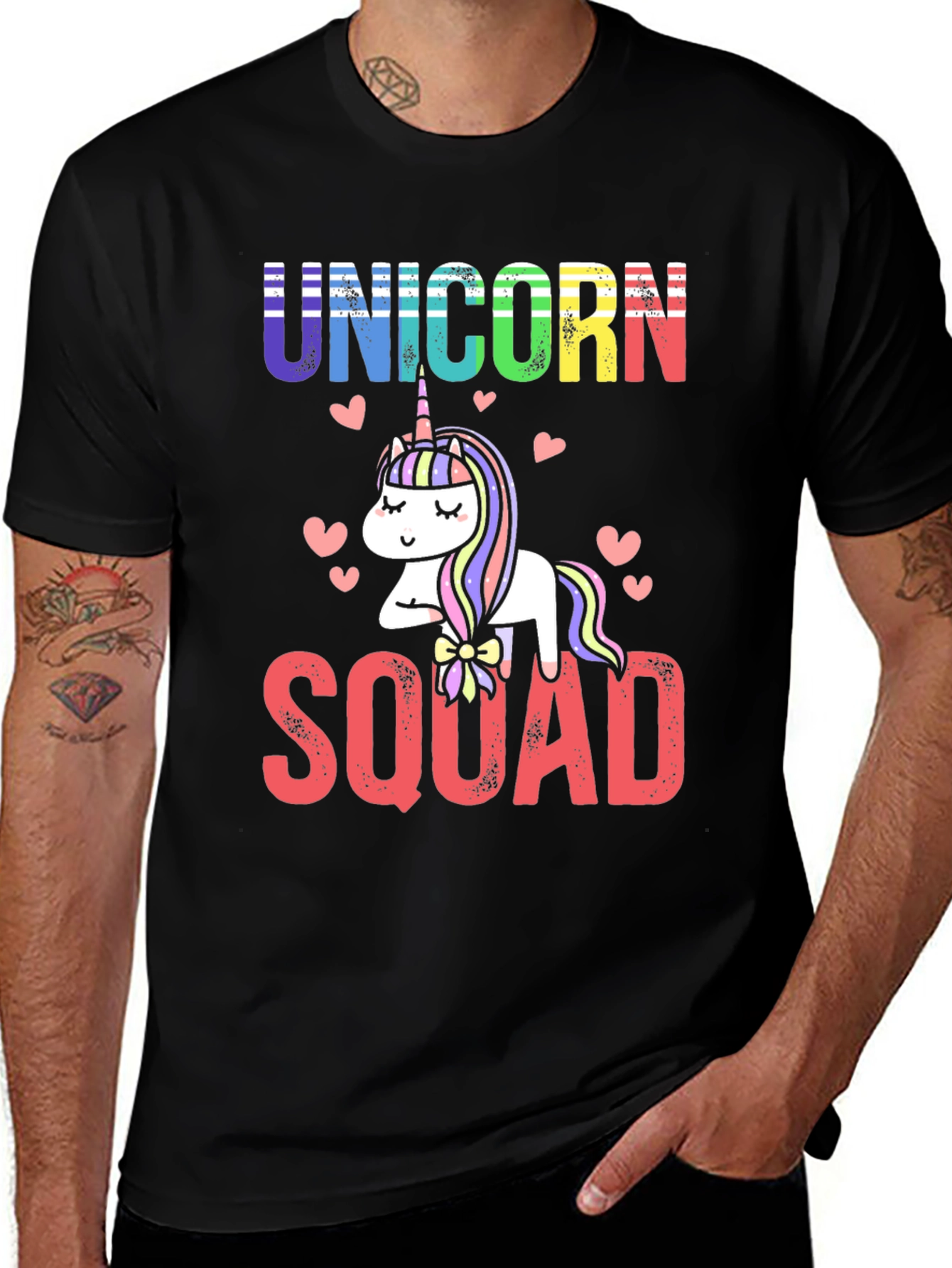 Variant 13 of Unicorn Squad Graphic Tee - Fun & Colorful Design