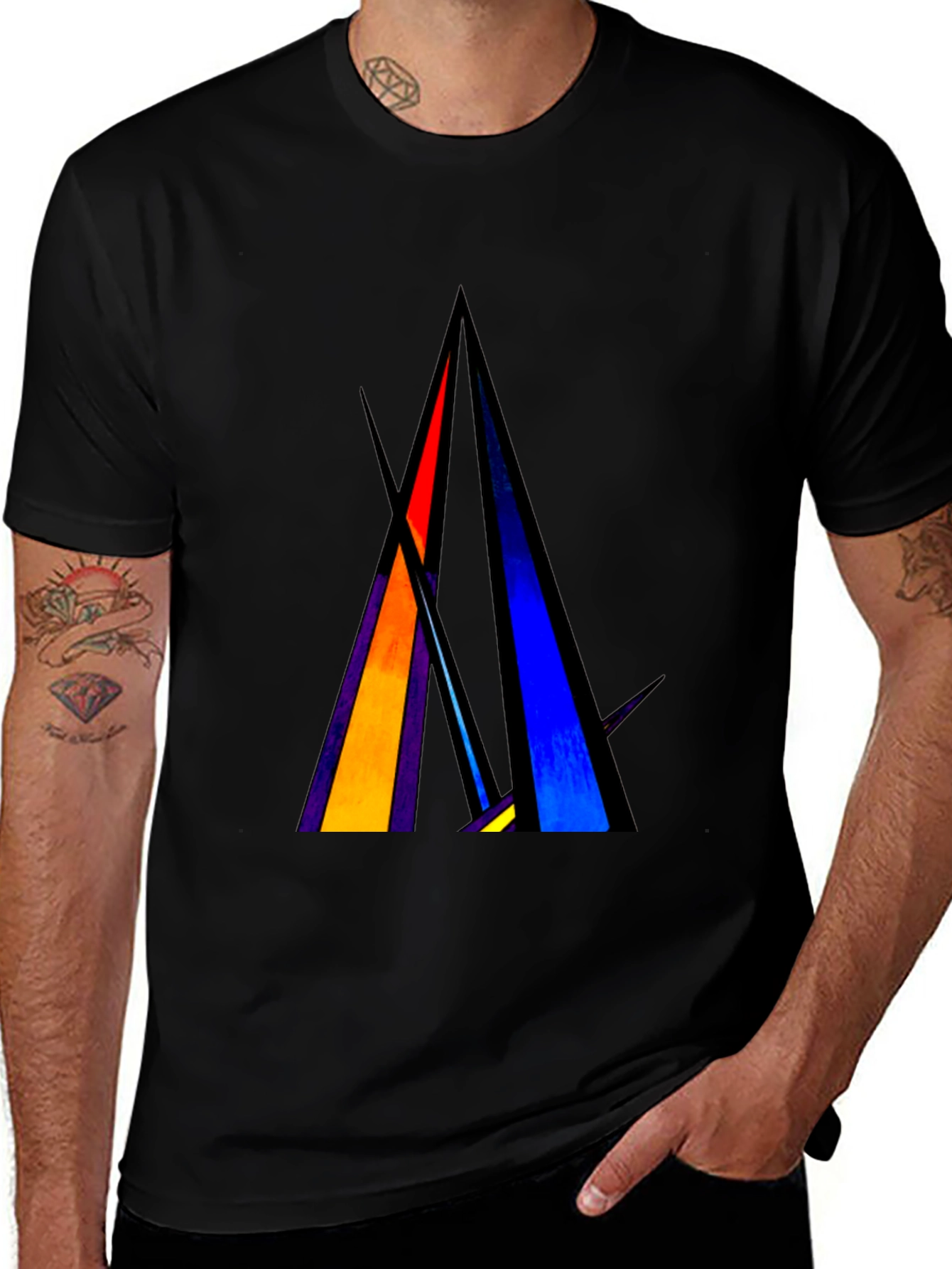 Variant 23 of Abstract Geometric T-Shirt - Modern Art Tee