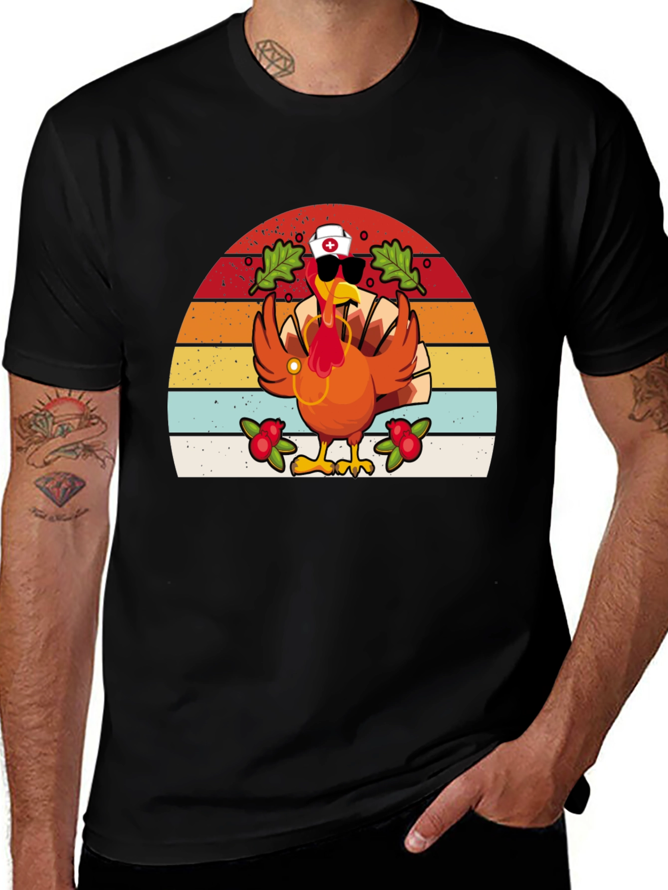 Variant 7 of Thanksgiving Nurse Turkey T-Shirt