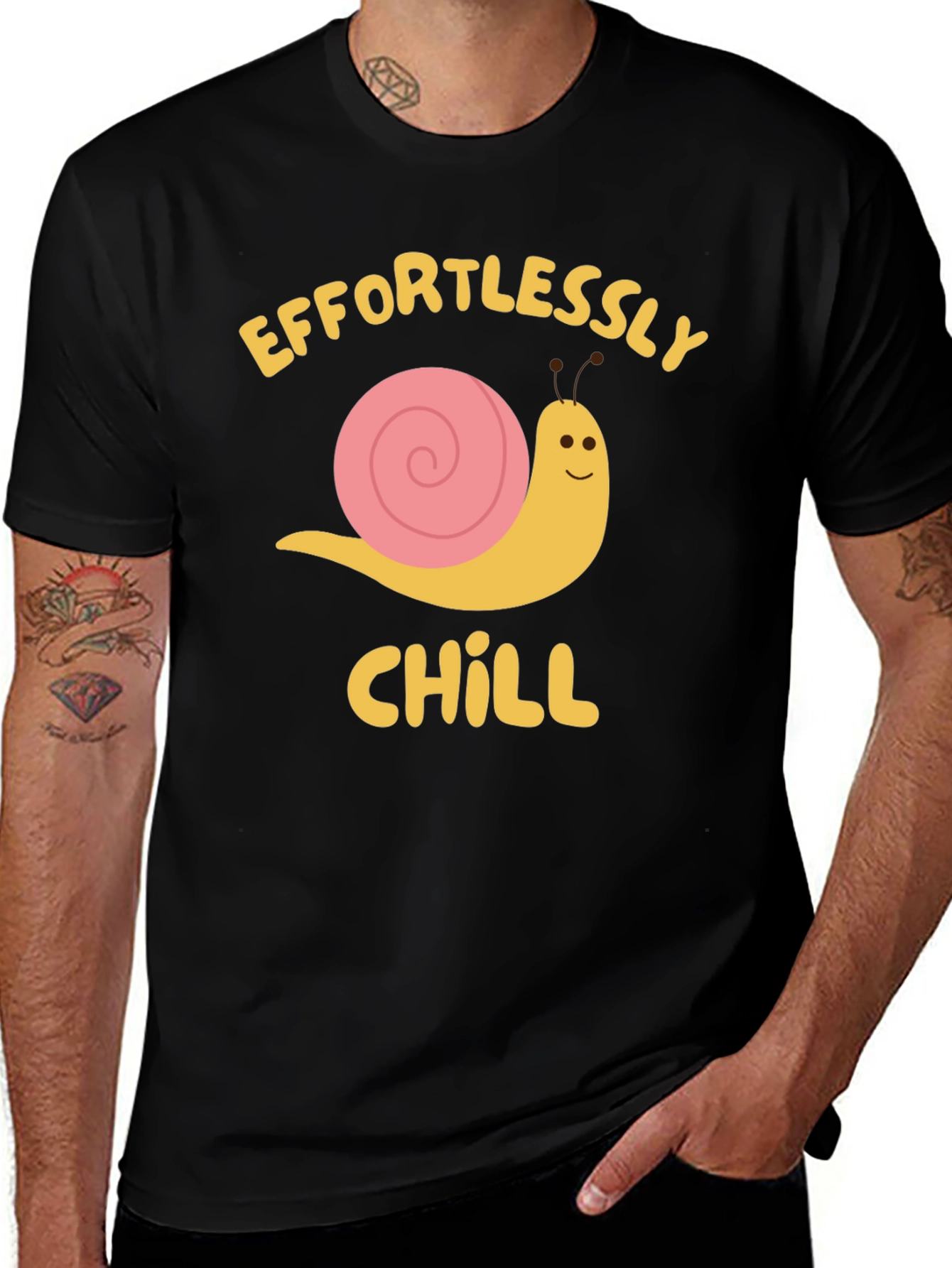 Variant 6 of Effortlessly Chill Snail Graphic Tee