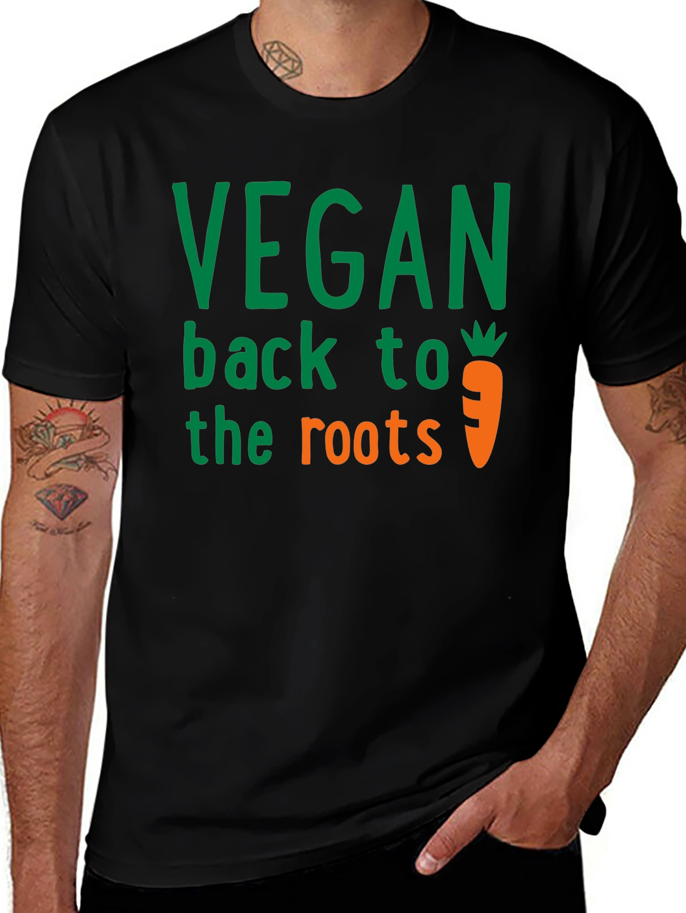 Variant 26 of Vegan Roots Graphic Tee - Unisex Organic Cotton Shirt