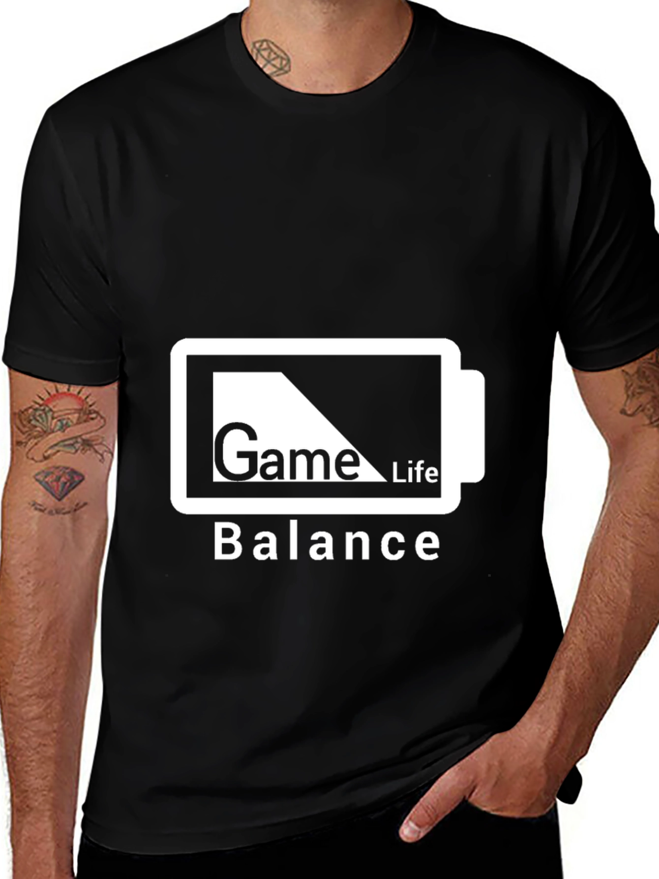 Variant 4 of Game Life Balance Graphic Tee