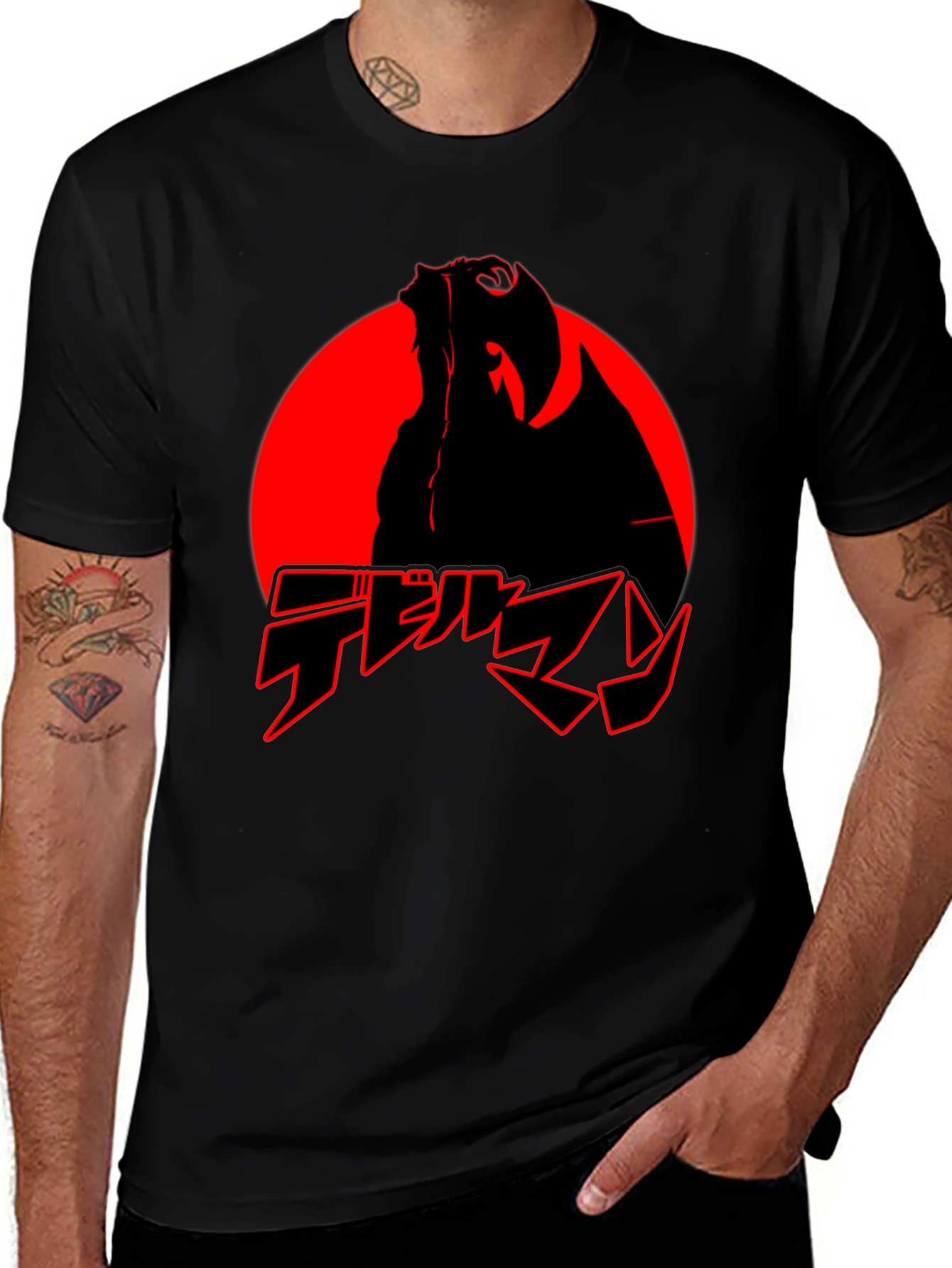 Devilman Crybaby Anime T-Shirt - Red and Black Graphic Tee