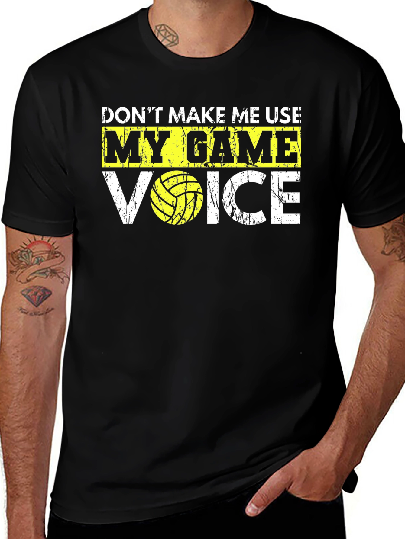 Variant 25 of Funny Volleyball Game Voice T-Shirt