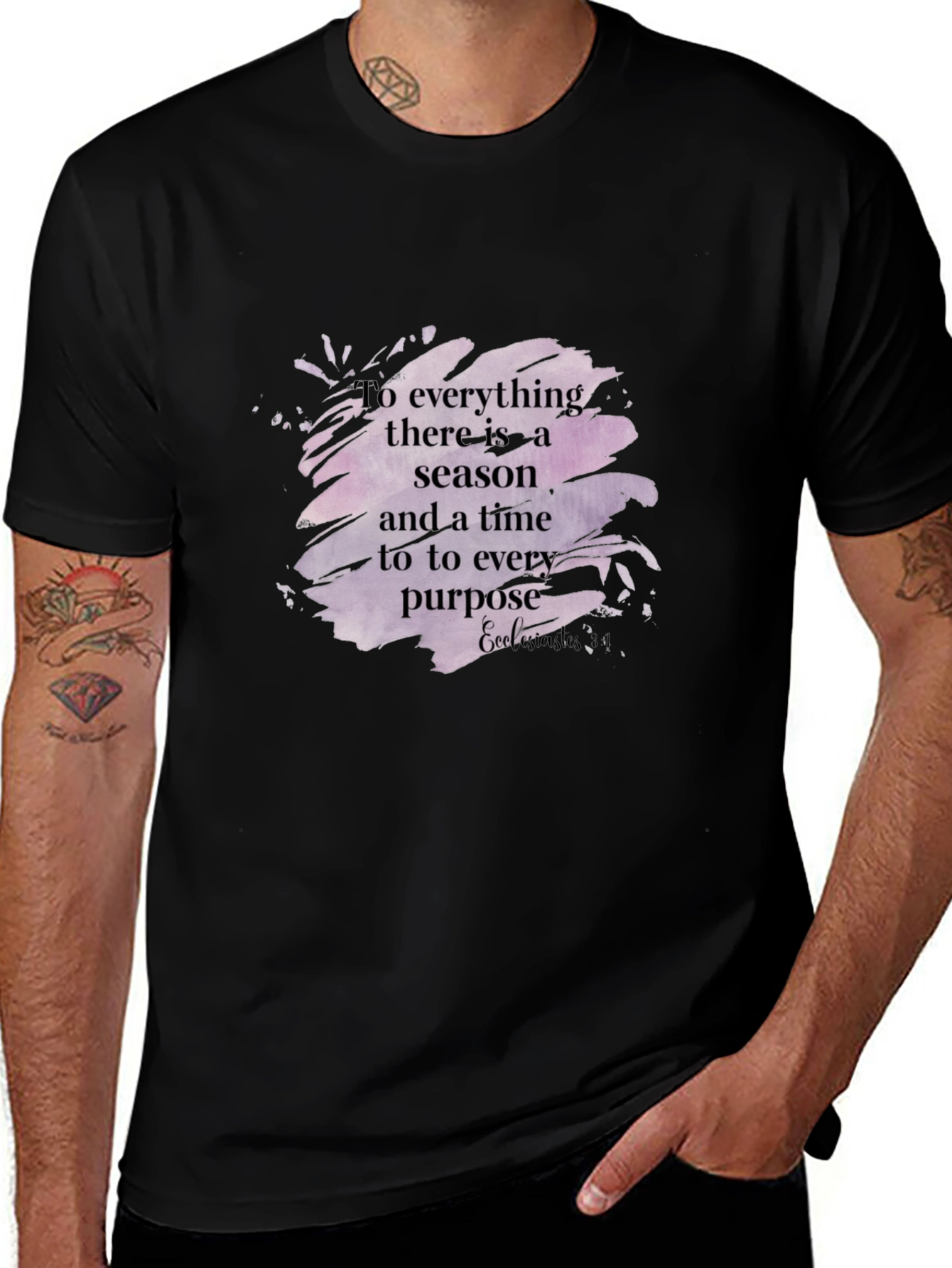 Variant 10 of Ecclesiastes Inspirational T-Shirt, Season Purpose Shirt