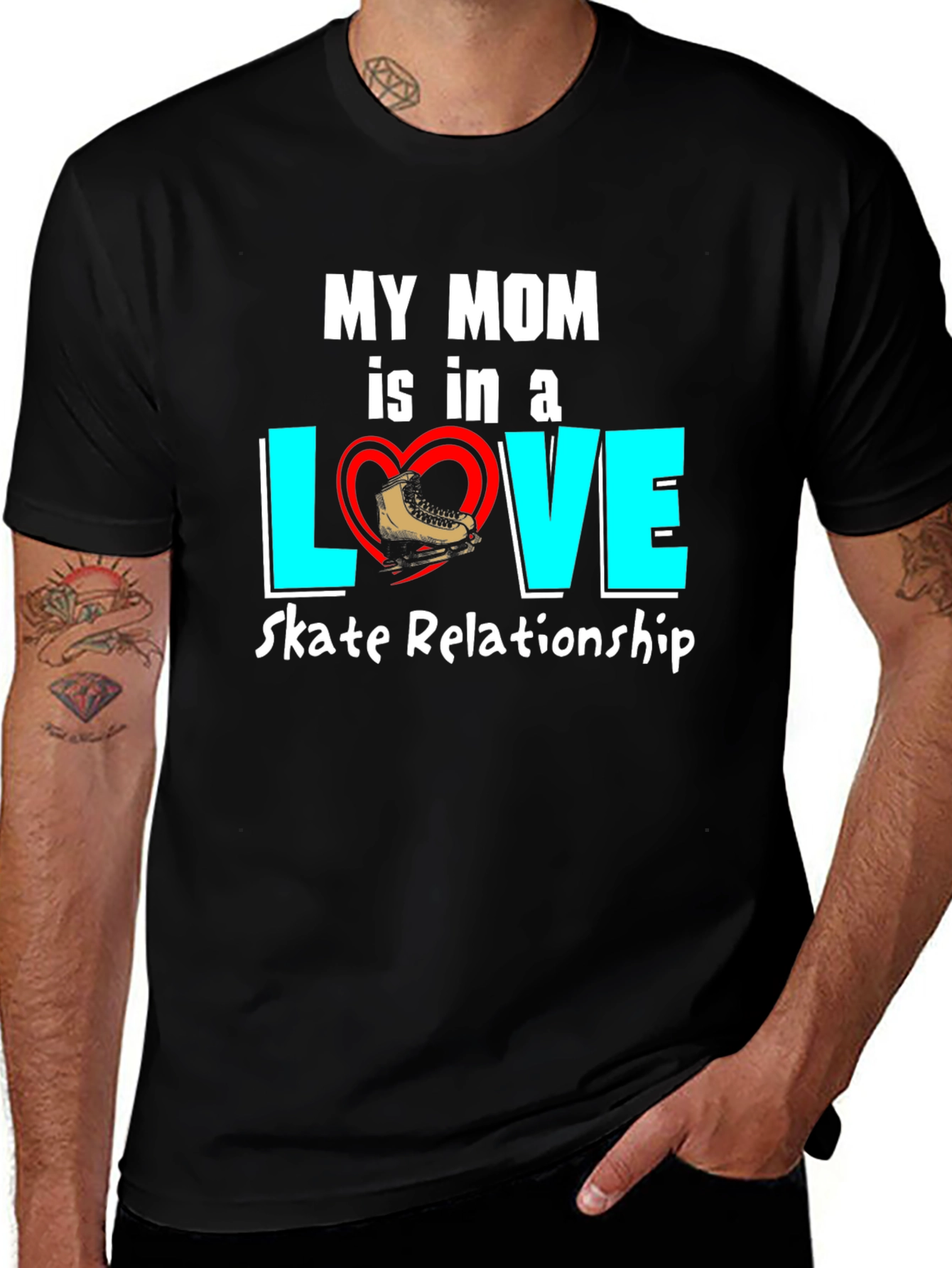 Variant 2 of My Mom Skate Relationship T-Shirt