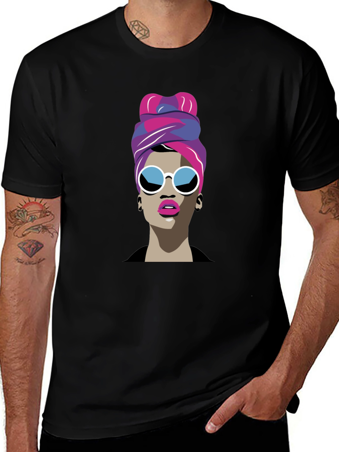 Variant 27 of Woman with Turban Graphic T-Shirt