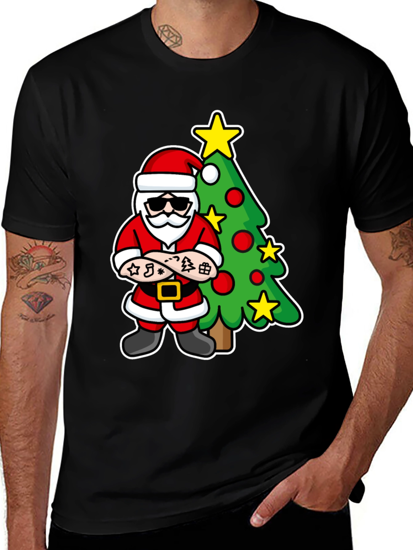 Cool Santa Christmas T-Shirt