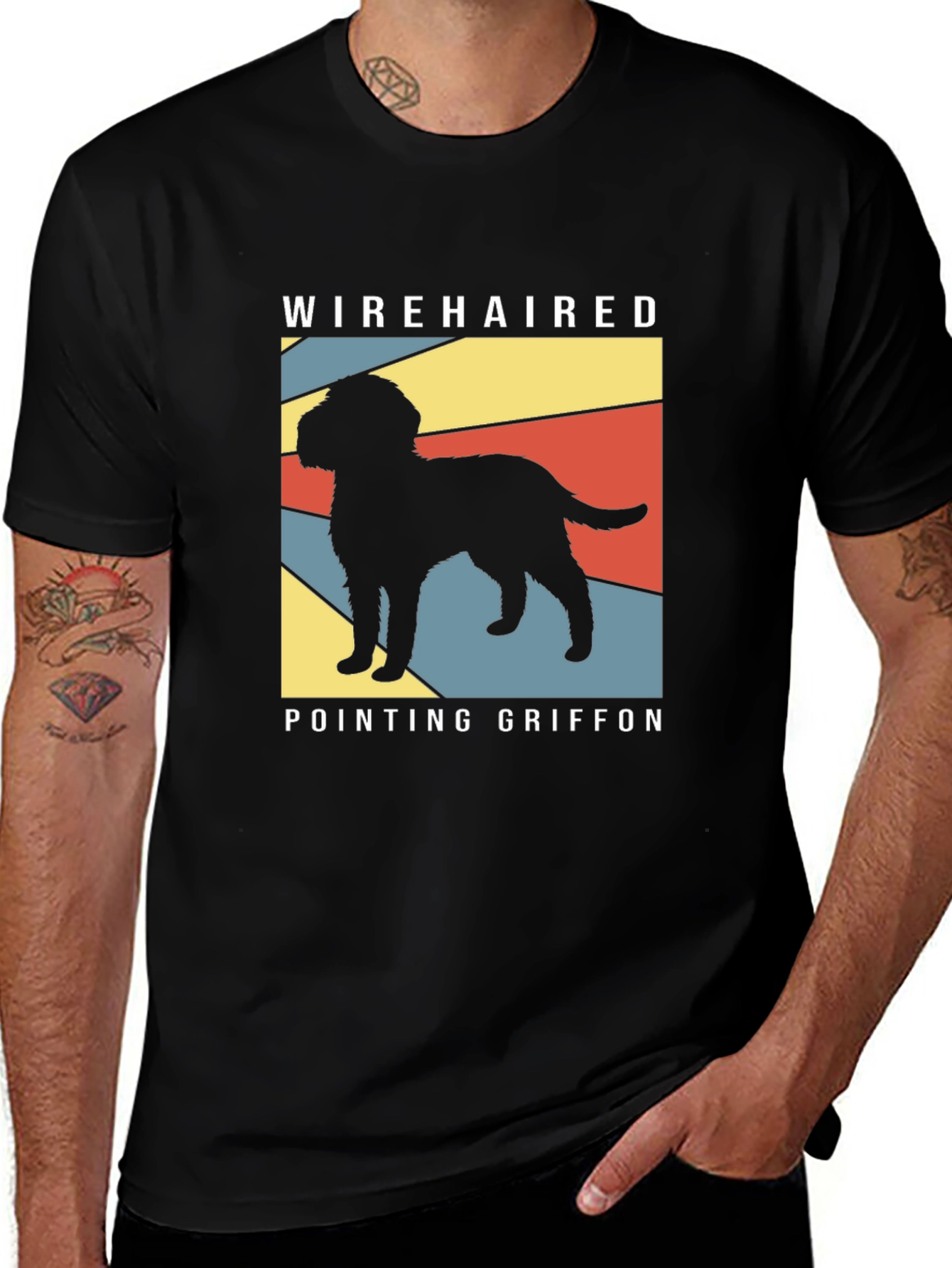 Variant 21 of Wirehaired Pointing Griffon Dog T-Shirt