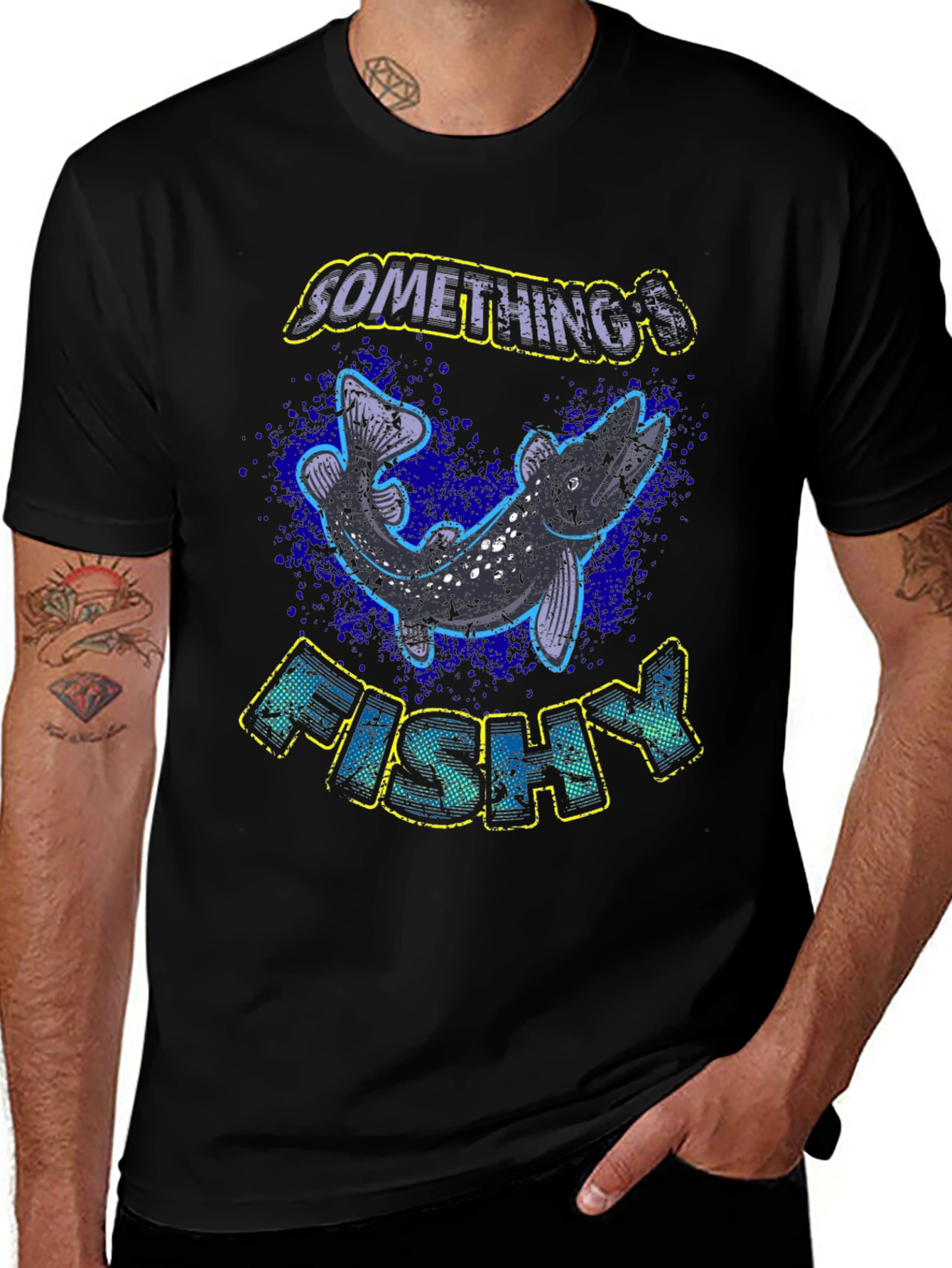 Variant 23 of Something Fishy T-Shirt - Northern Pike Graphic Tee