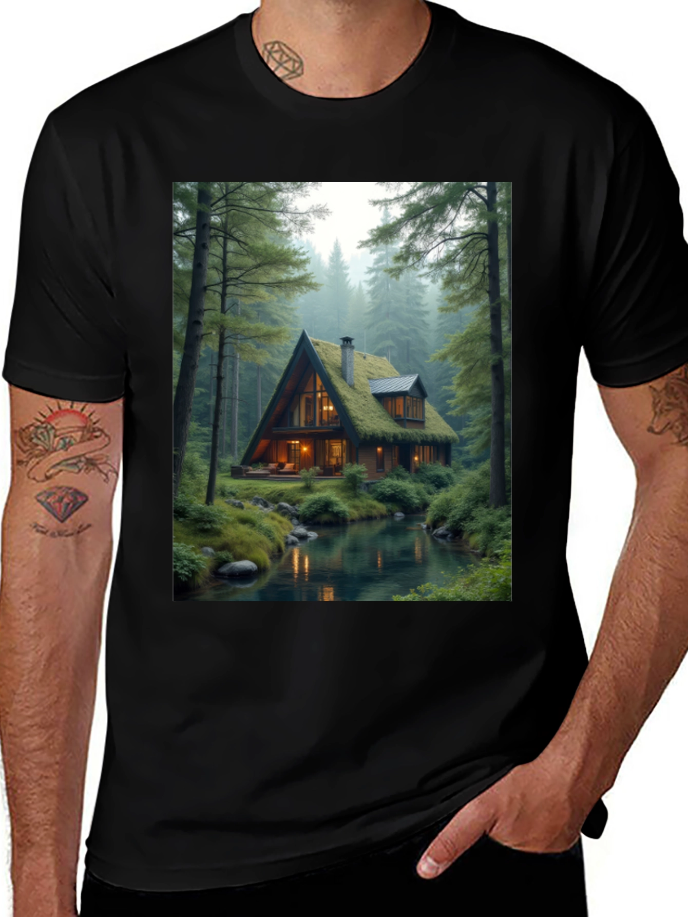Variant 6 of Cabin in the Woods Black T-Shirt