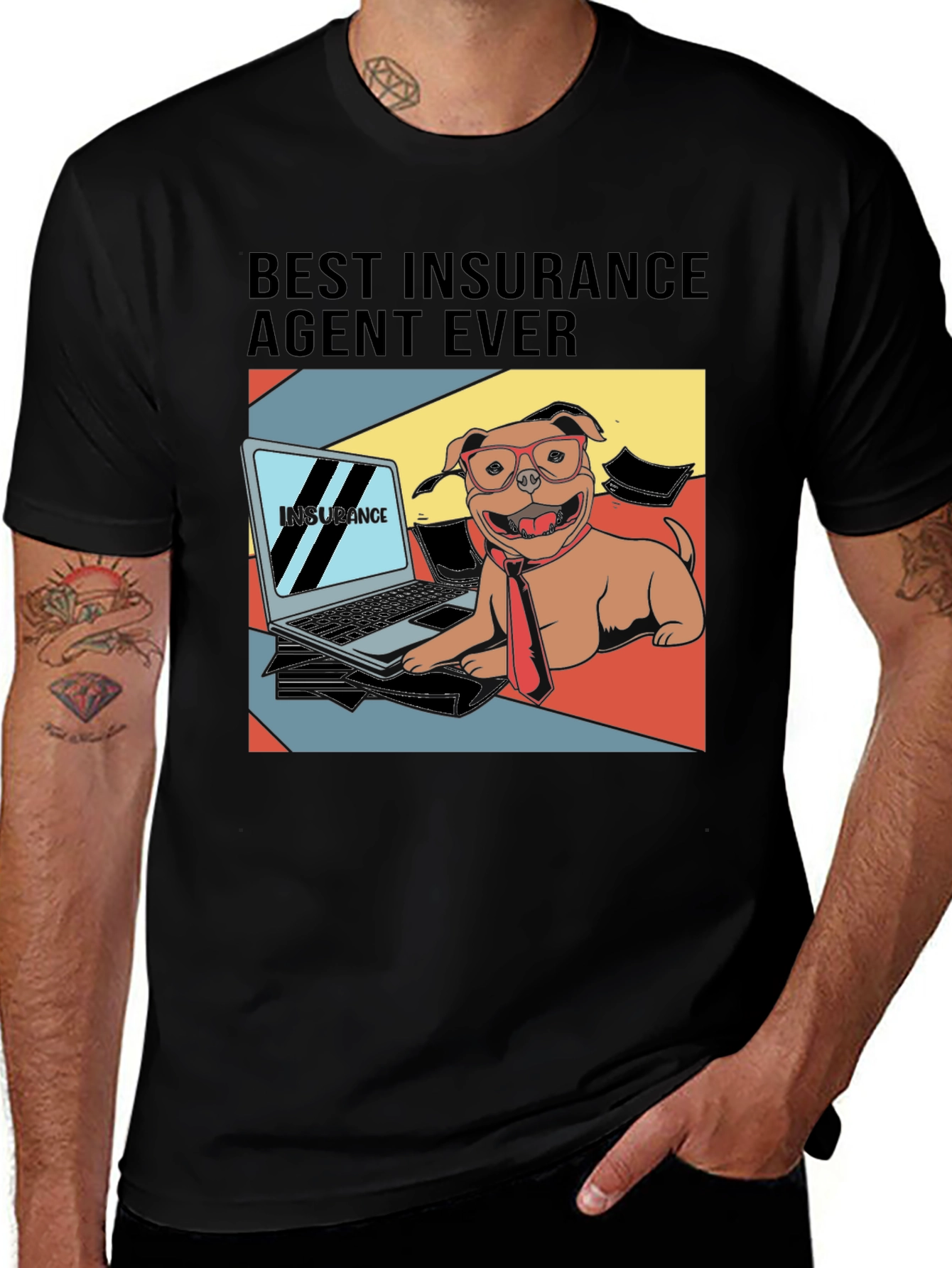 Variant 12 of Best Insurance Agent Ever T-Shirt