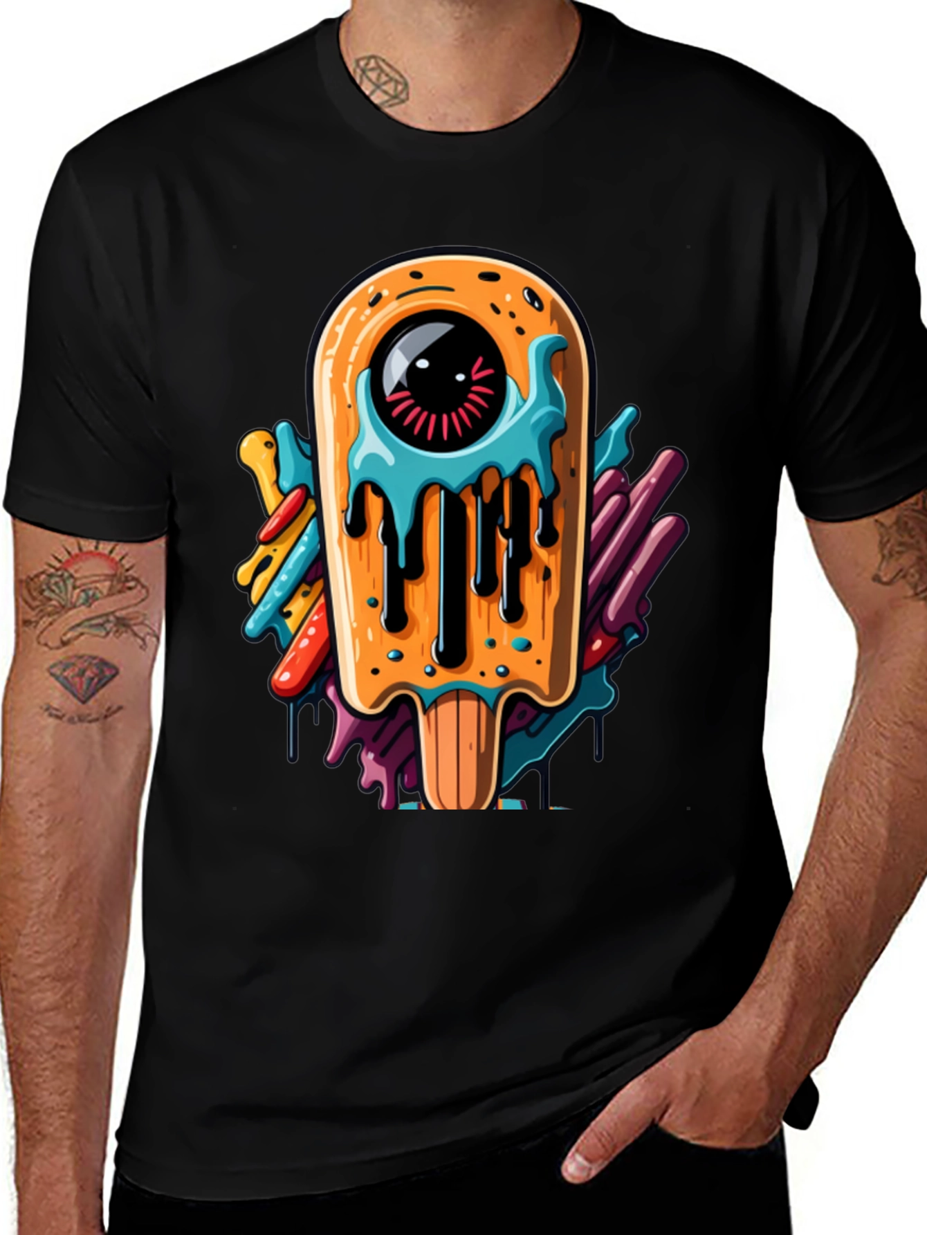 Variant 28 of Eye Scream T-Shirt - Unique Graphic Tee