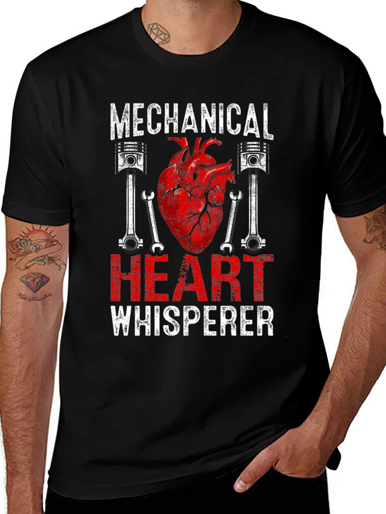 Variant 2 of Mechanical Heart Whisperer Graphic T-Shirt