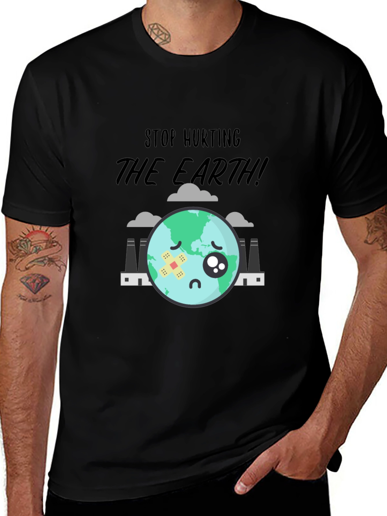 Variant 6 of Stop Hurting the Earth Graphic T-Shirt