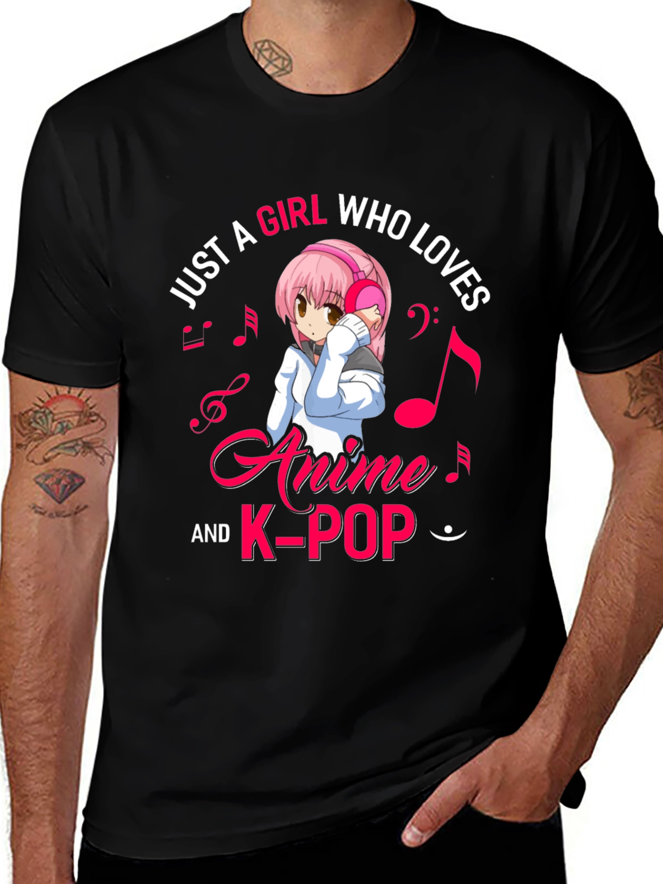 Variant 15 of Anime & K-Pop Girl's T-Shirt