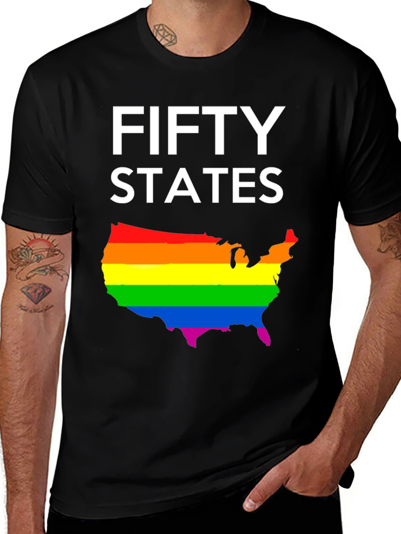Fifty States LGBT Pride T-Shirt