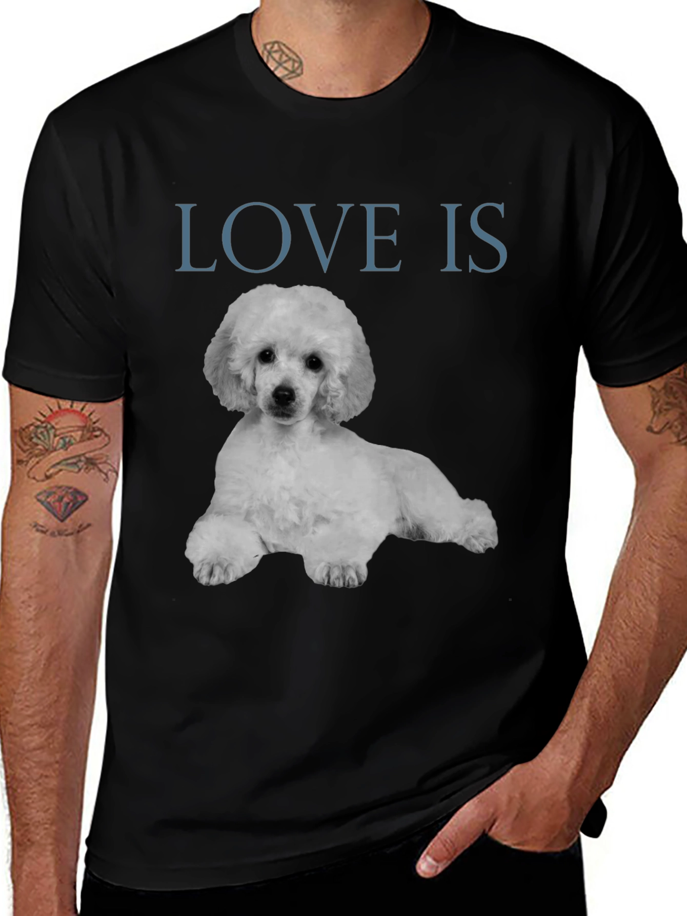 Variant 10 of Love Is Poodle T-Shirt - Stylish Graphic Tee