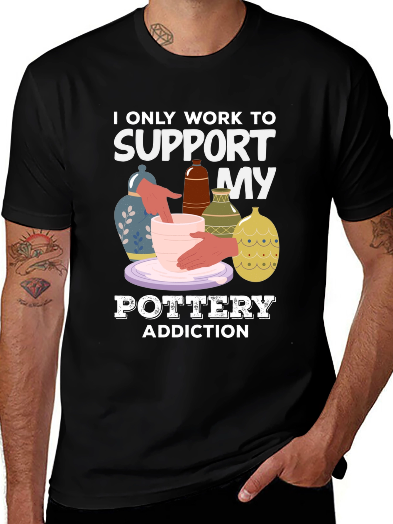 Variant 8 of Pottery Addiction T-Shirt