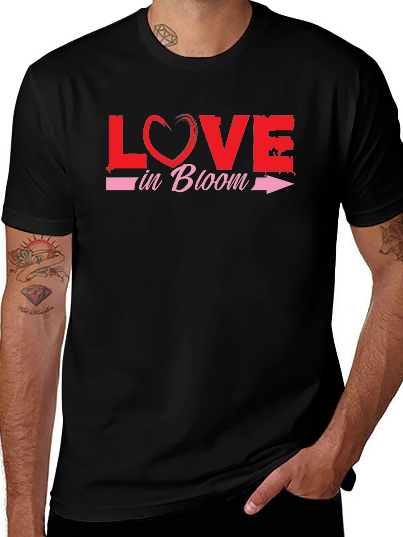 Variant 20 of Love in Bloom Graphic T-Shirt - Valentine's Day Tee
