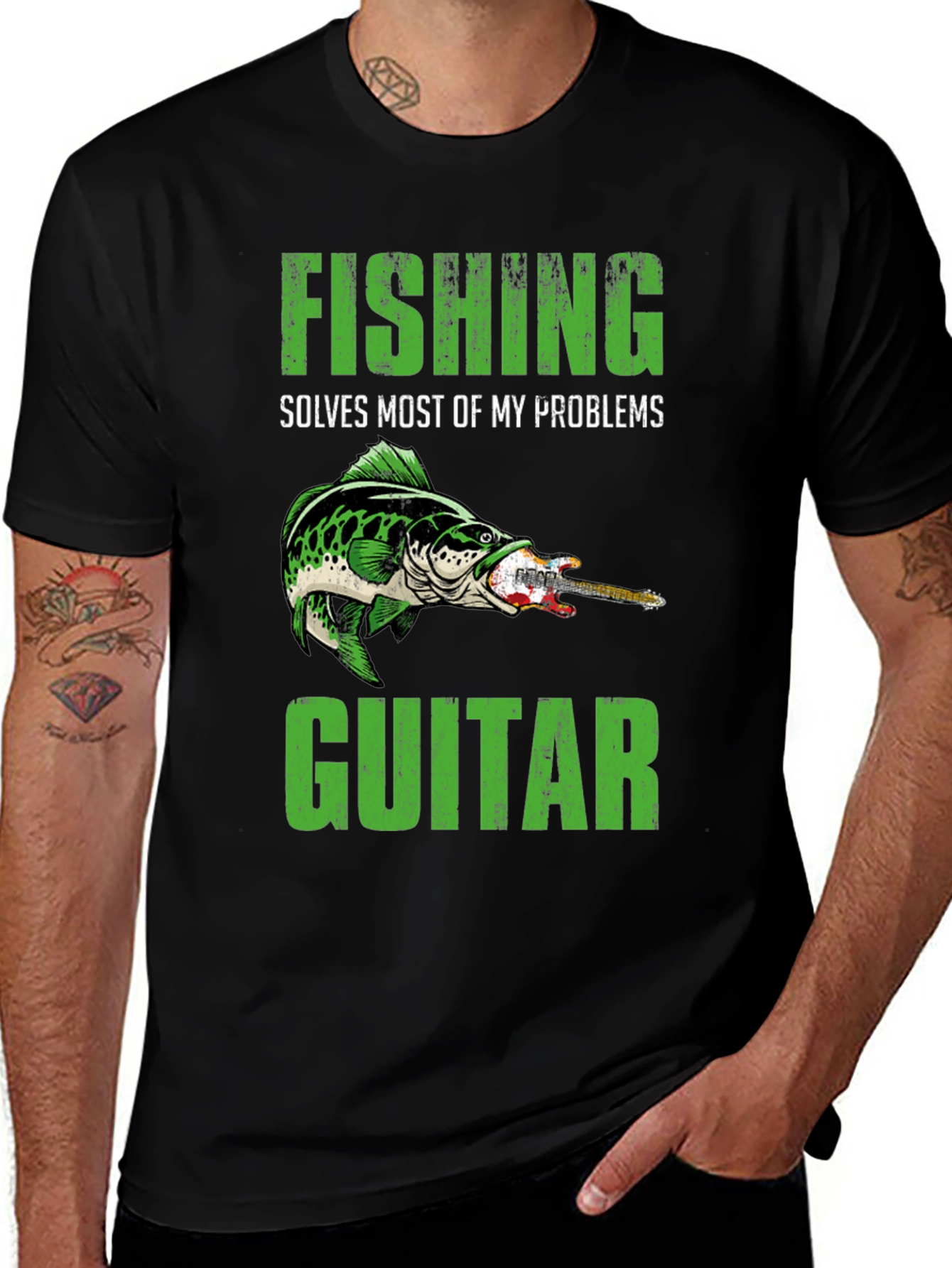 Variant 15 of Fishing Solves Problems T-Shirt
