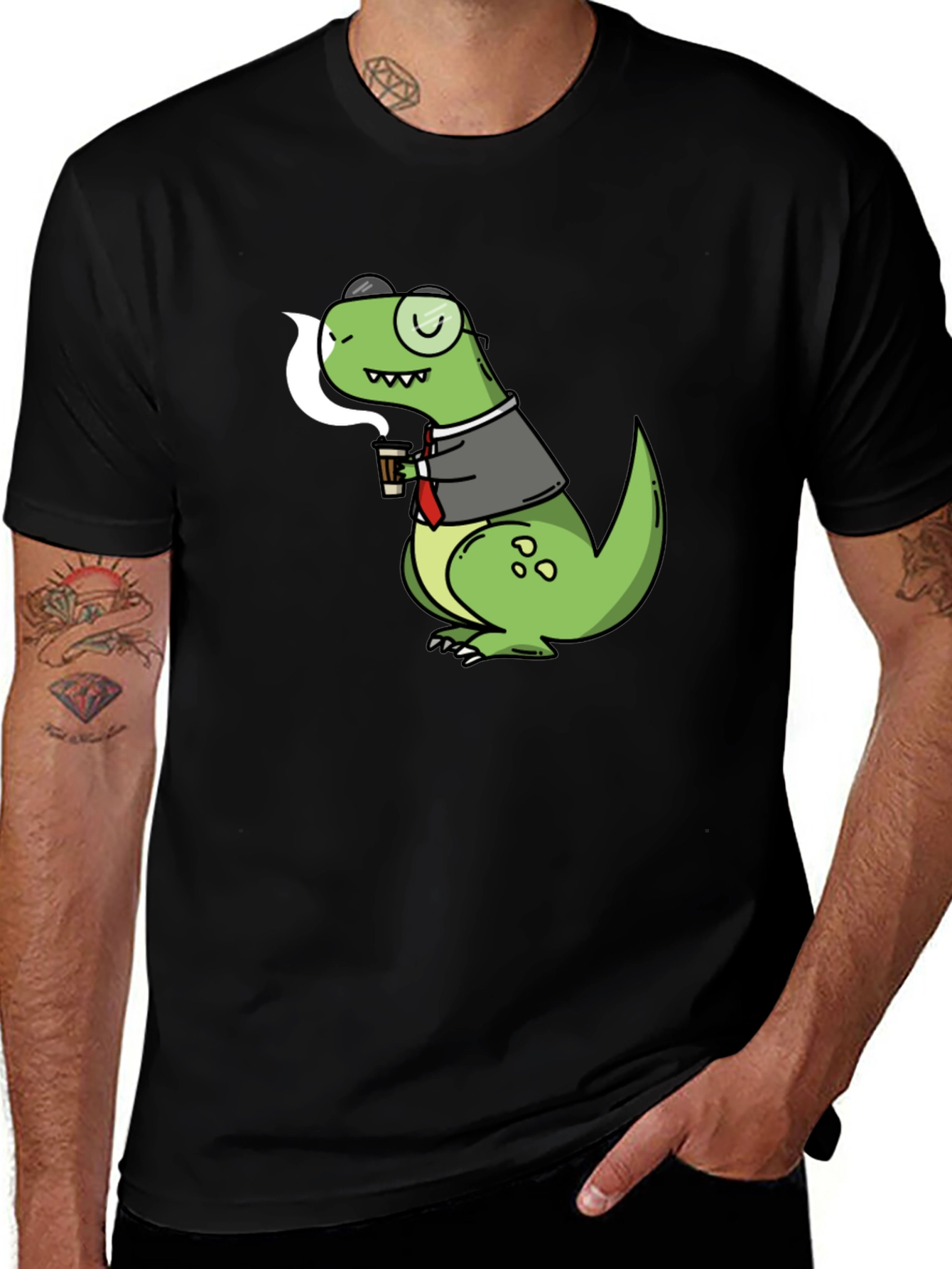 Variant 29 of Dino Coffee T-Shirt - Stylish & Unique