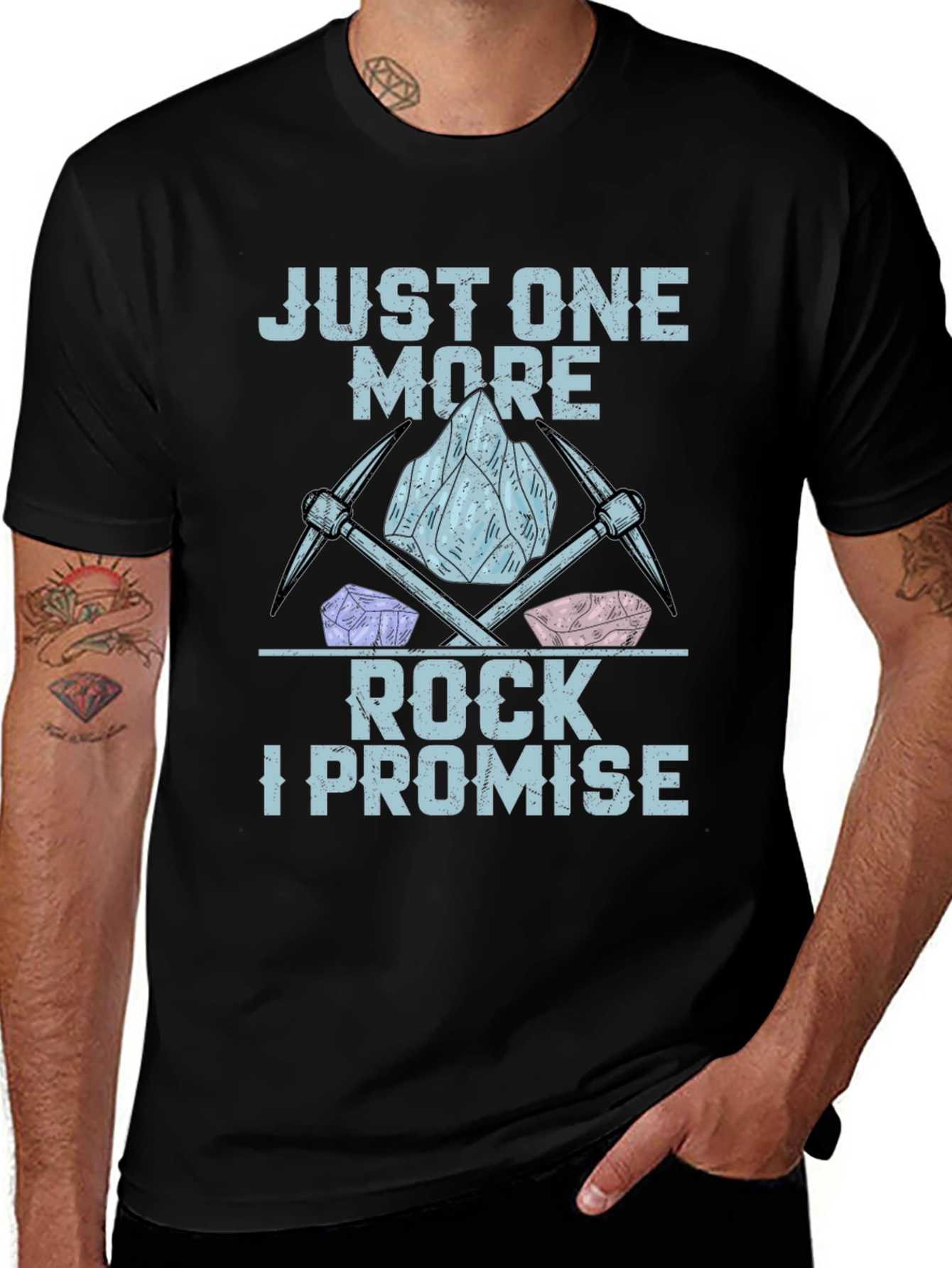 Variant 5 of Just One More Rock T-Shirt - Rockhound Gift
