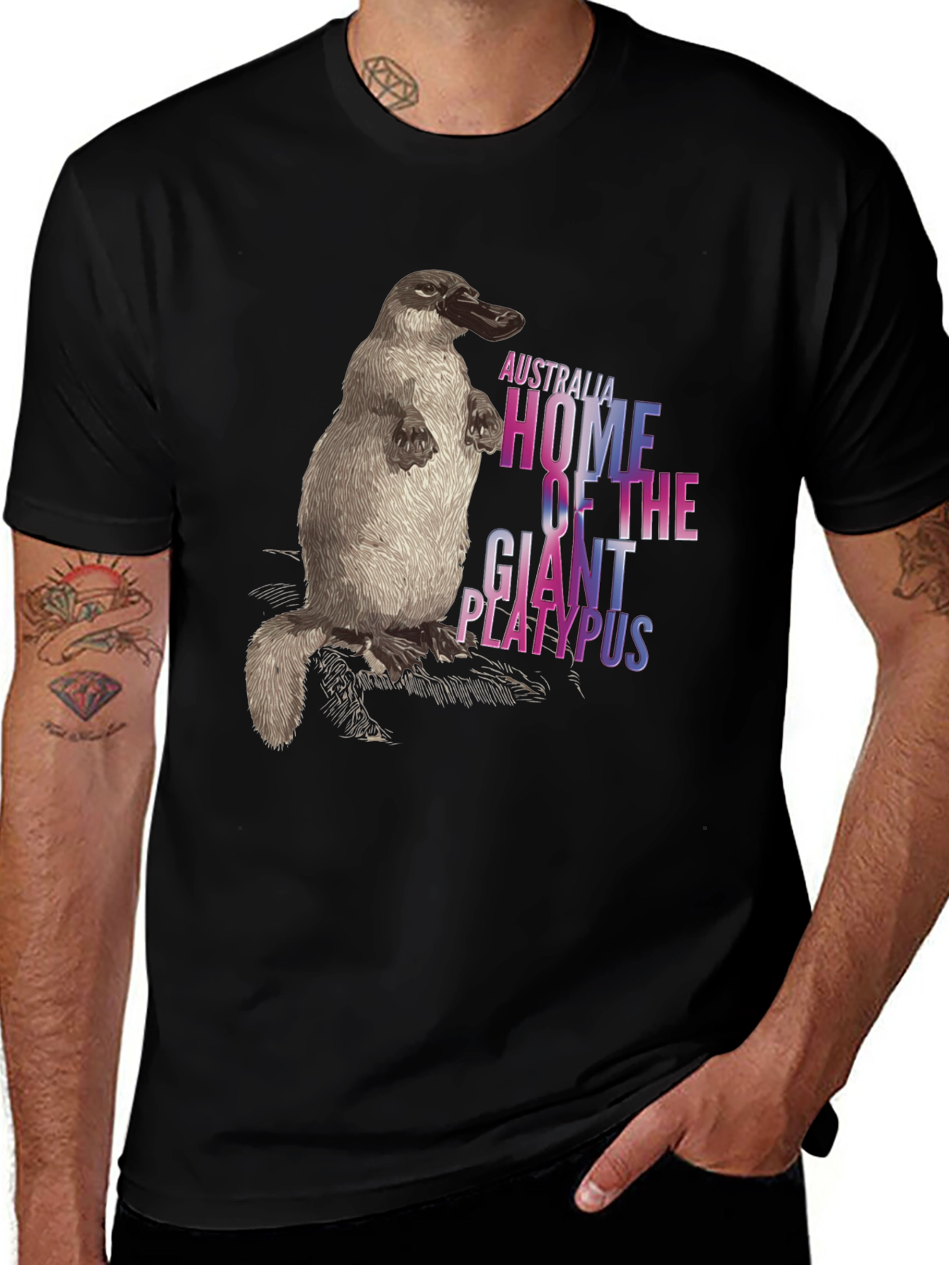 Variant 5 of Australia Giant Platypus Graphic T-Shirt