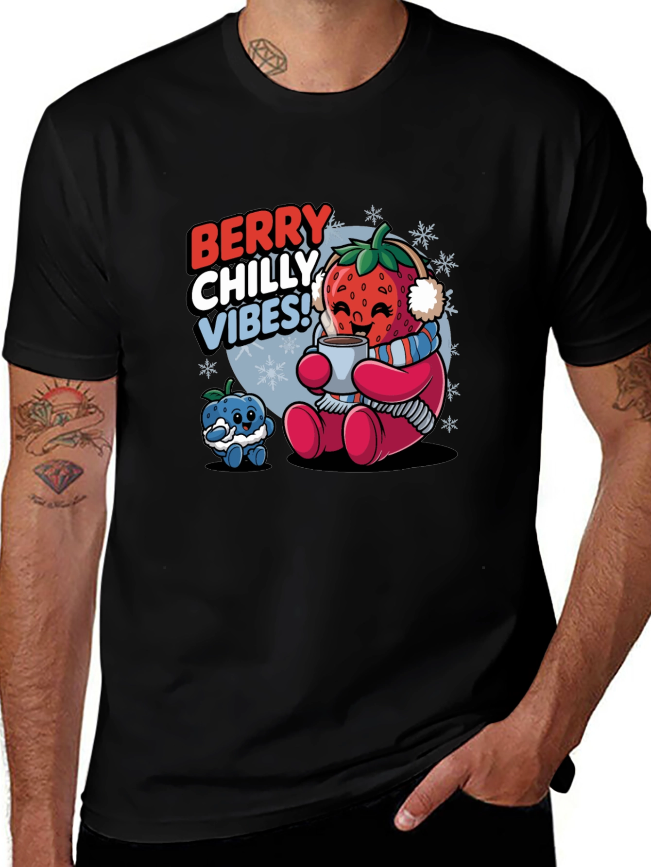 Variant 26 of Berry Chilly Vibes Graphic T-Shirt
