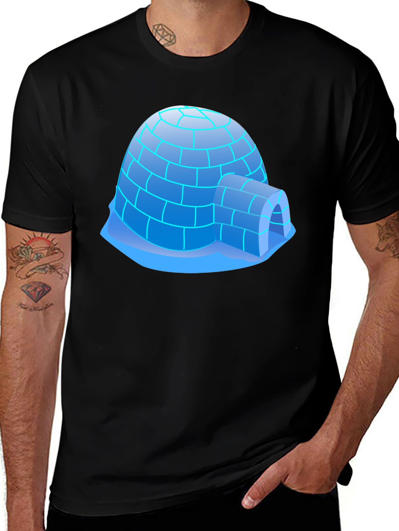 Variant 3 of Igloo Graphic Tee - Cool Winter Style