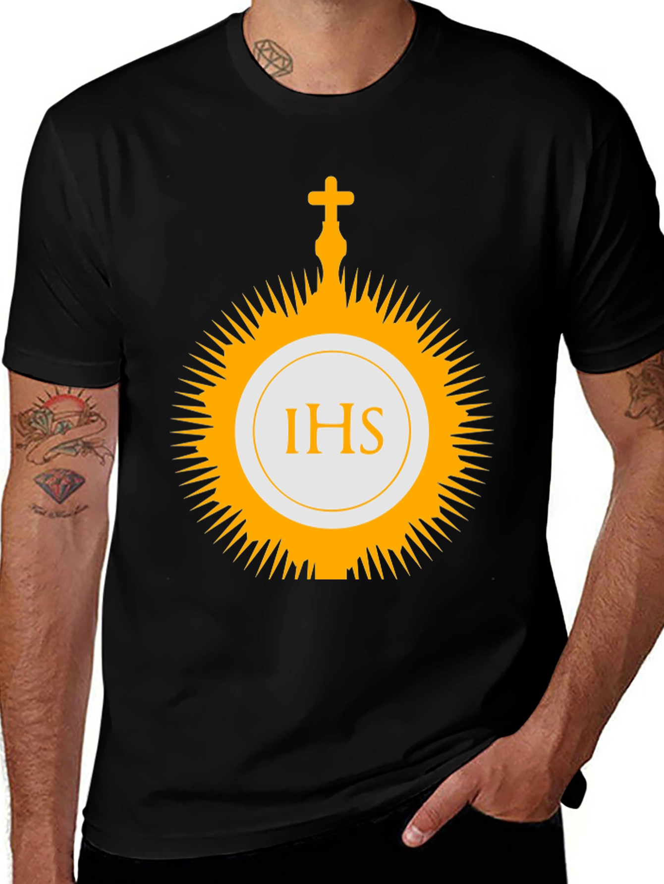 IHS Monogram Religious Graphic Tee