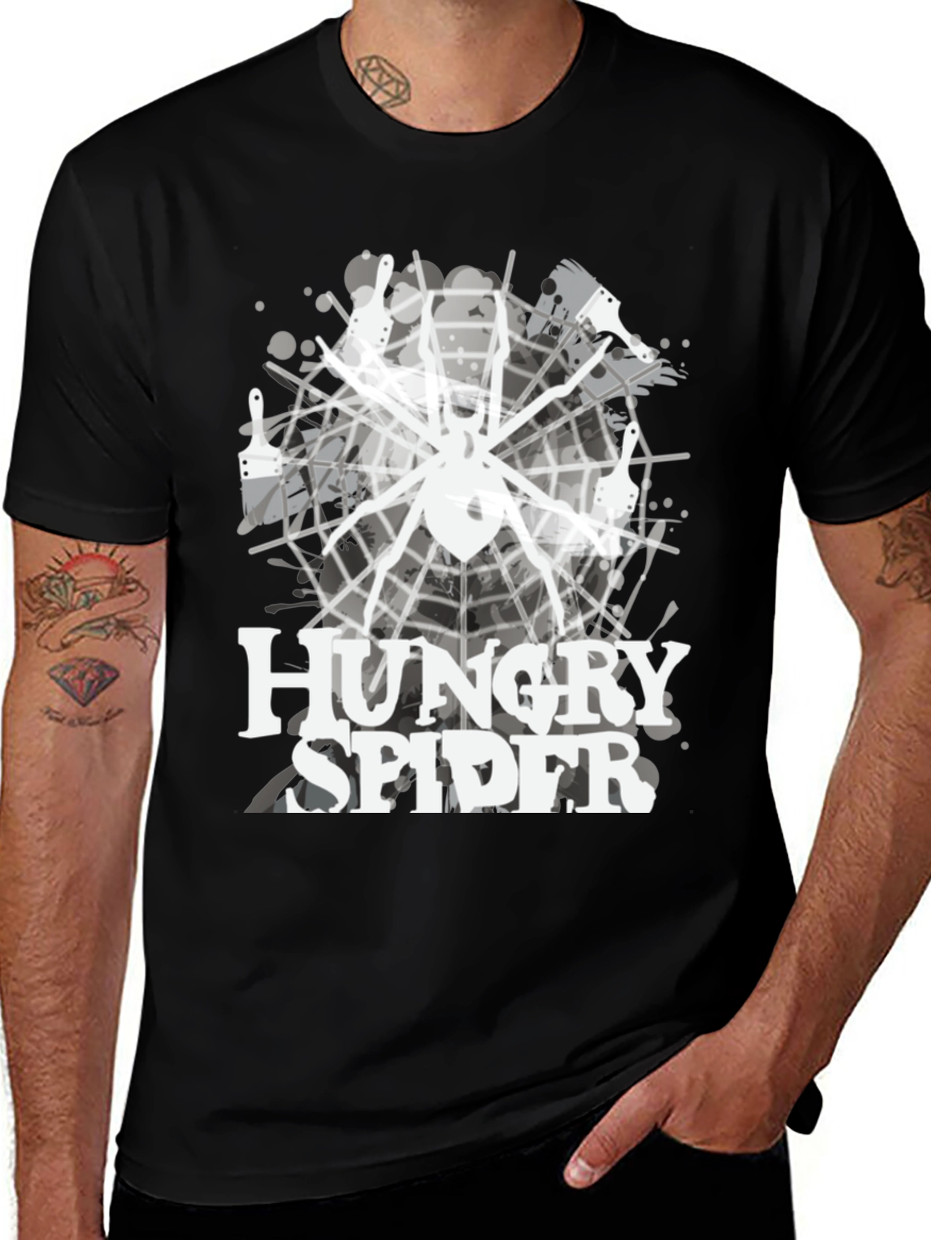 Variant 21 of Hungry Spider Graphic Tee - Unique Design