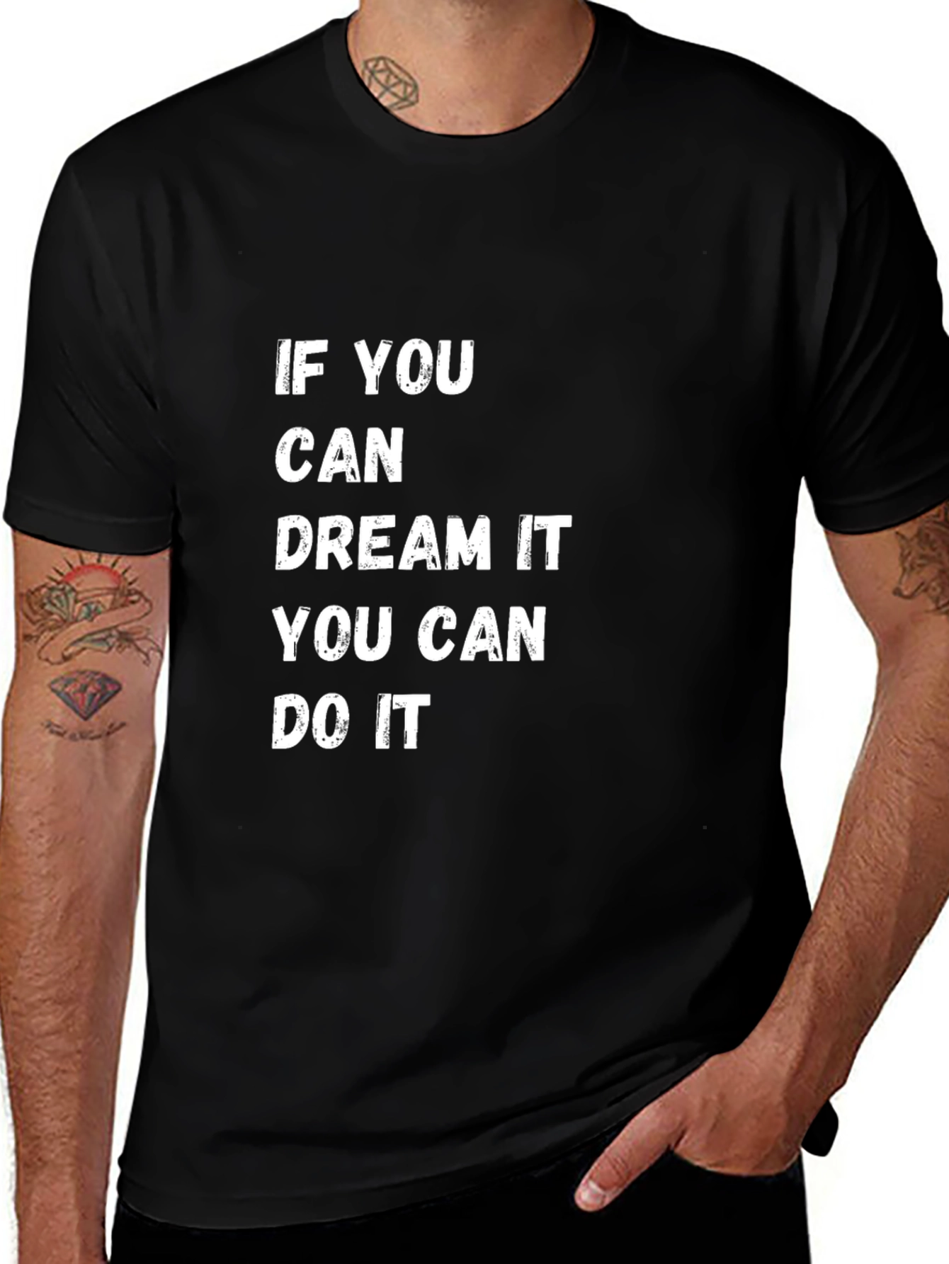 Variant 20 of Inspirational Graphic T-Shirt - Dream It, Do It
