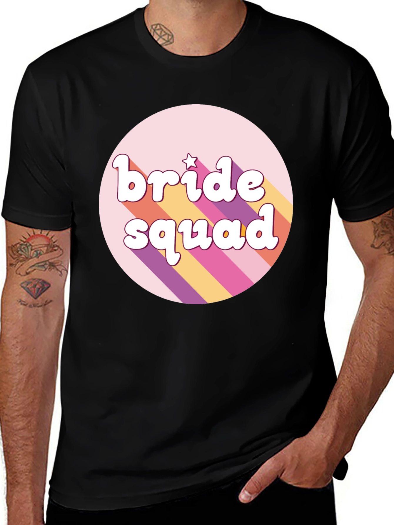 Bride Squad Retro T-Shirt