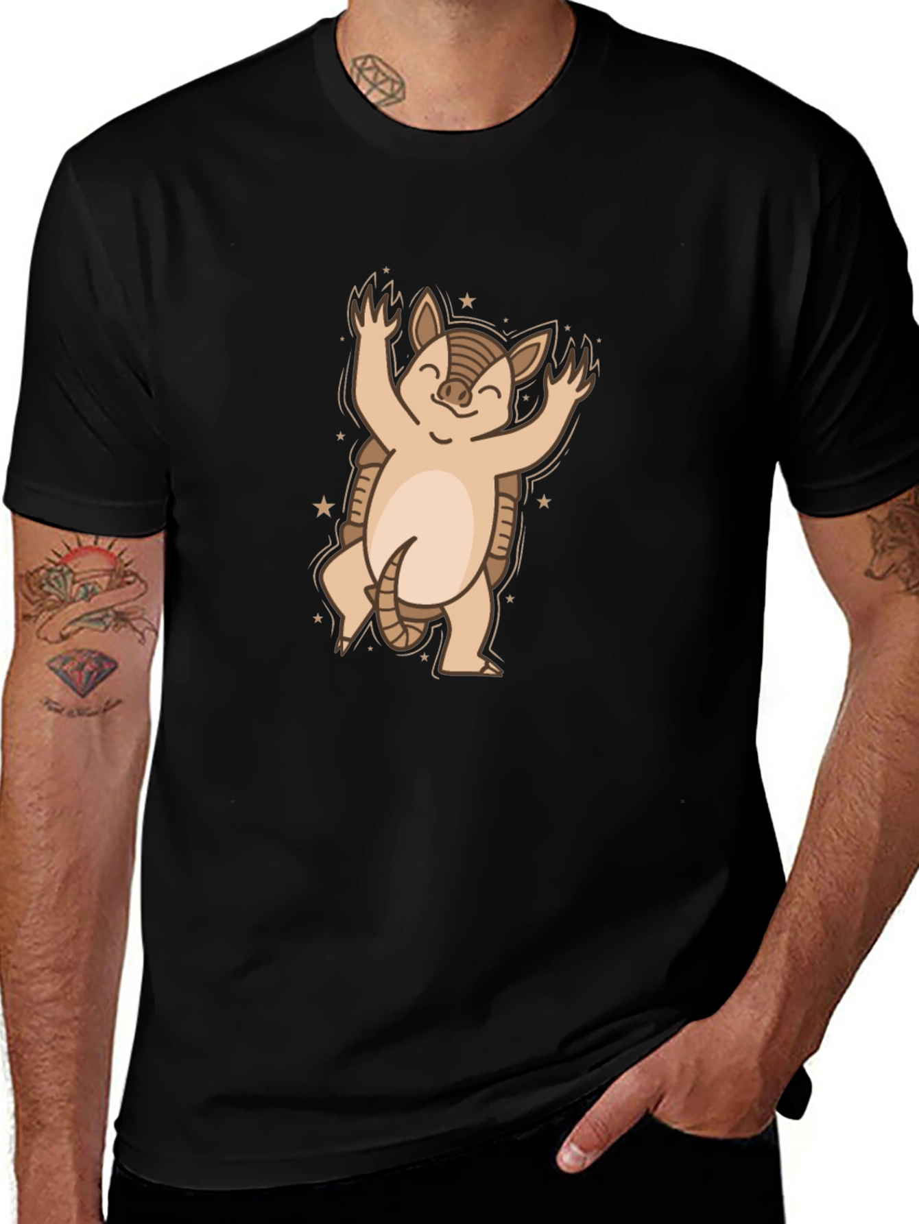 Variant 24 of Armadillo Graphic Tee - Cute Cartoon Animal Shirt