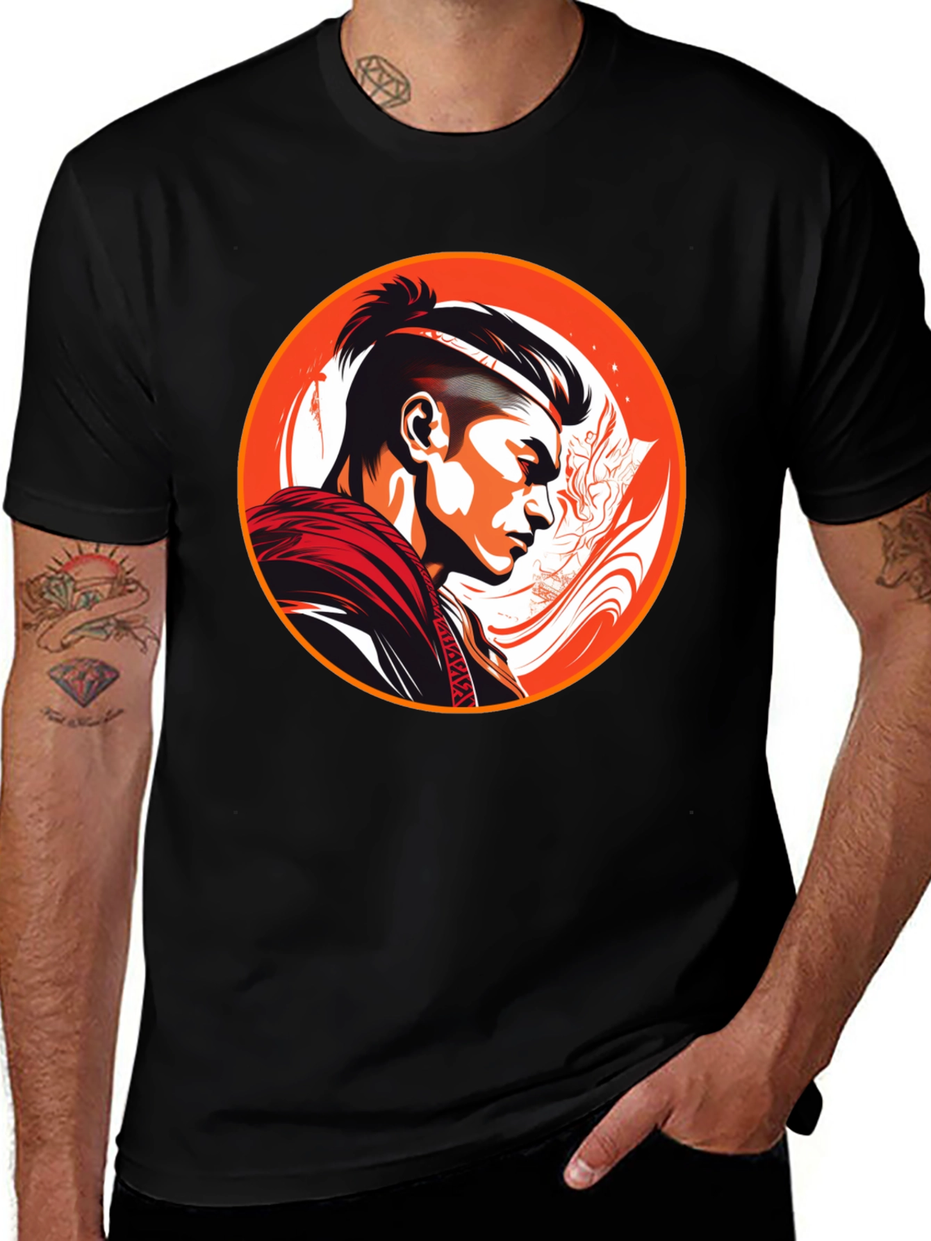 Samurai Warrior Graphic T-Shirt
