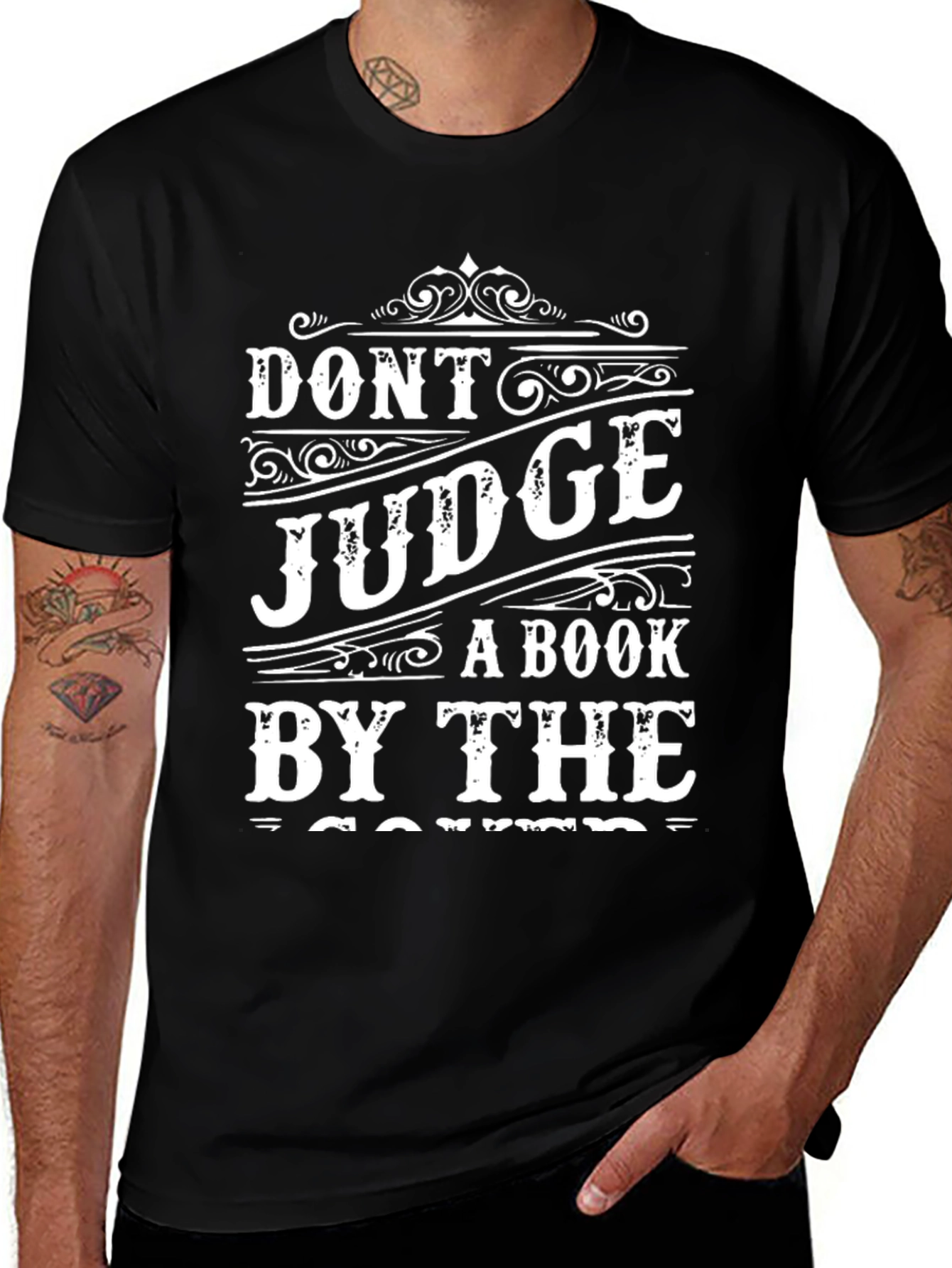 Variant 9 of Don't Judge a Book T-Shirt