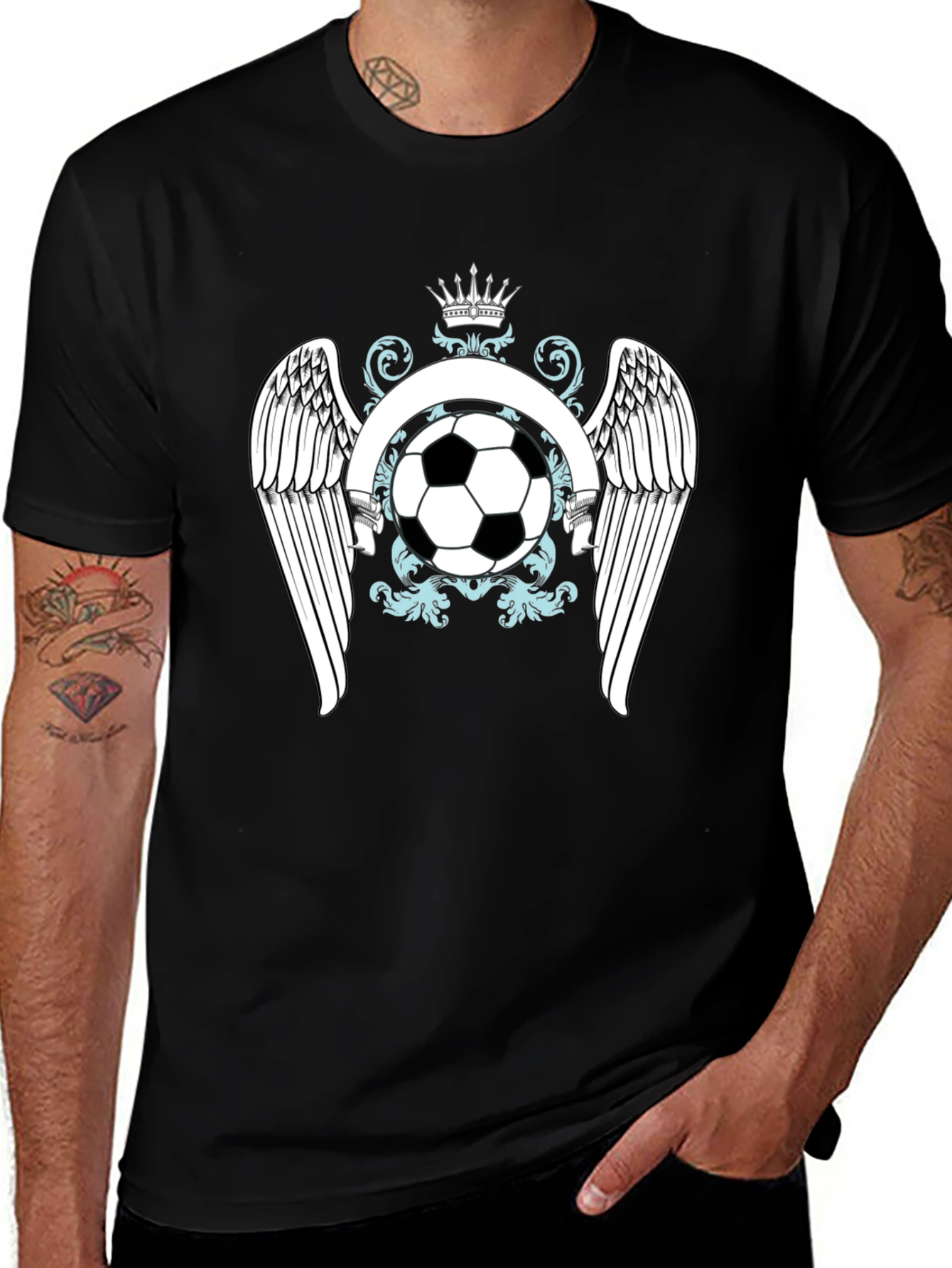 Variant 4 of Soccer Crest T-Shirt - Graphic Tee