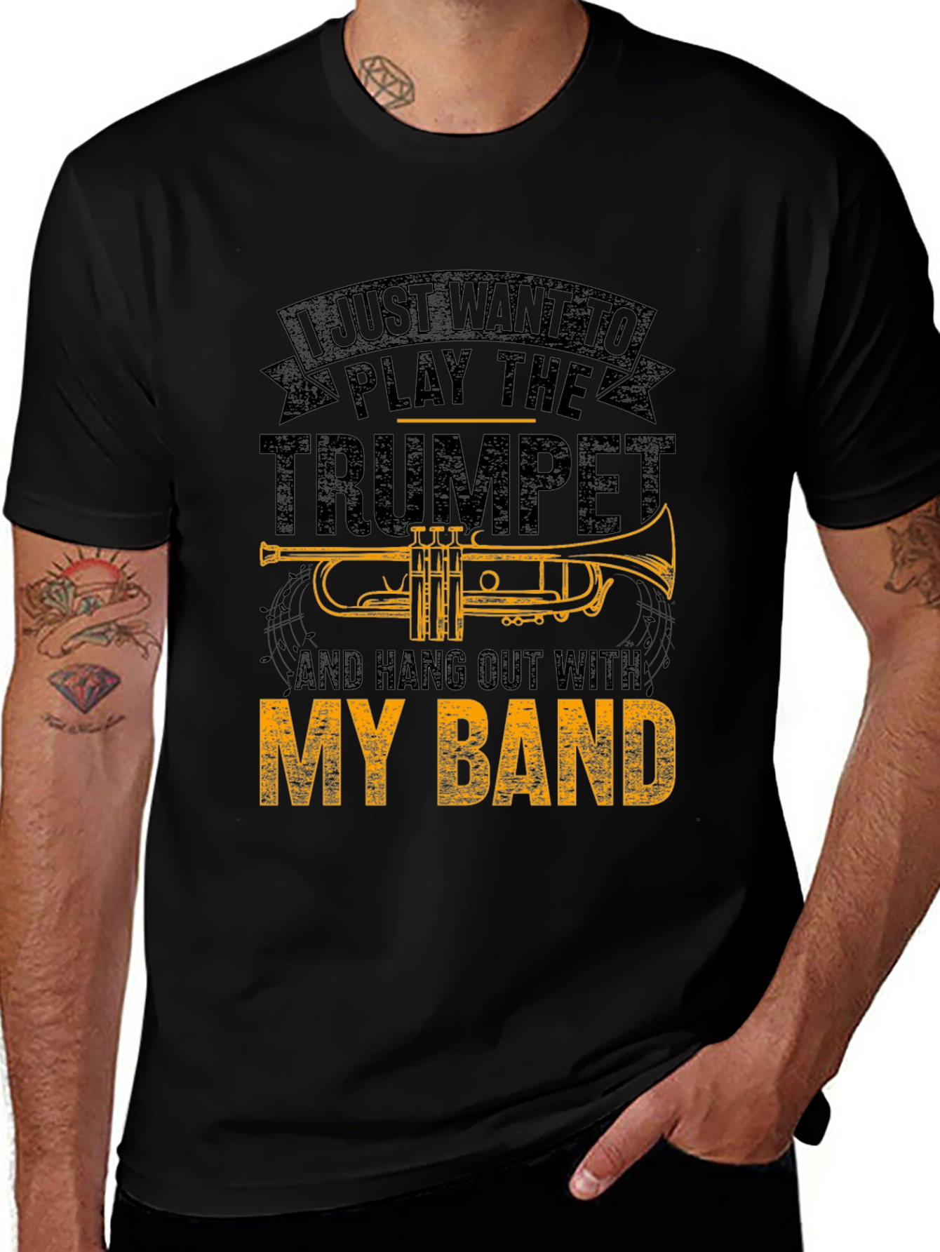 Variant 21 of Trumpet Player Band T-Shirt