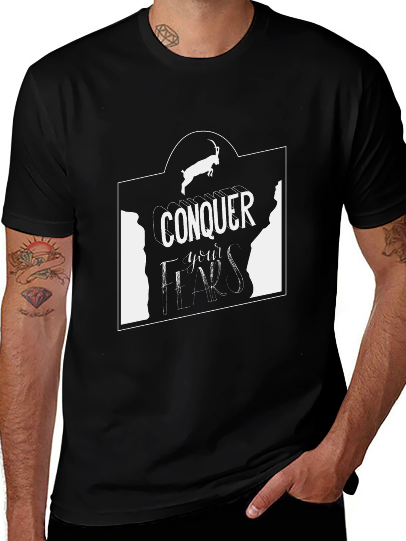Variant 15 of Conquer Your Fears Graphic Tee