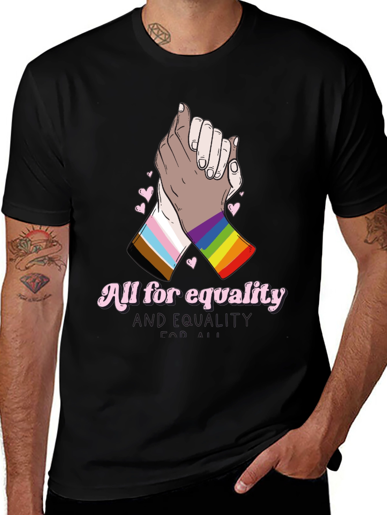 Variant 5 of Equality T-Shirt - All for Equality LGBTQ+ Pride
