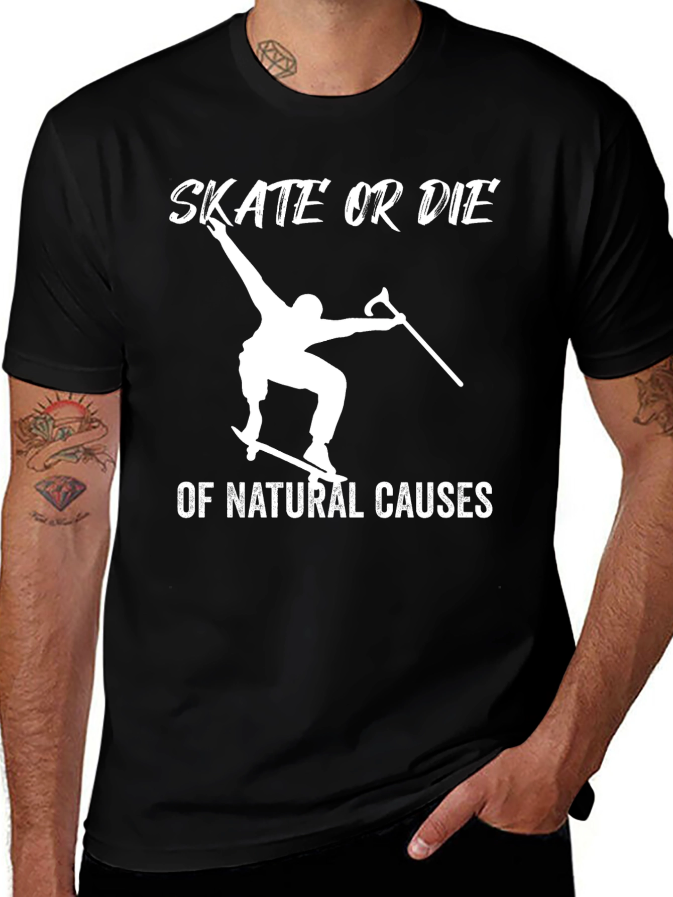 Variant 26 of Skate or Die T-Shirt - Natural Causes Tee