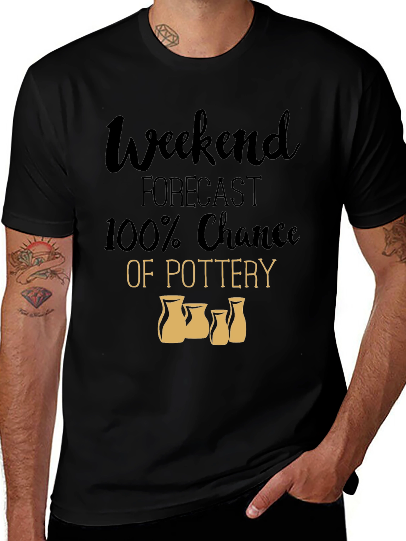 Variant 22 of Pottery Weekend Forecast T-Shirt