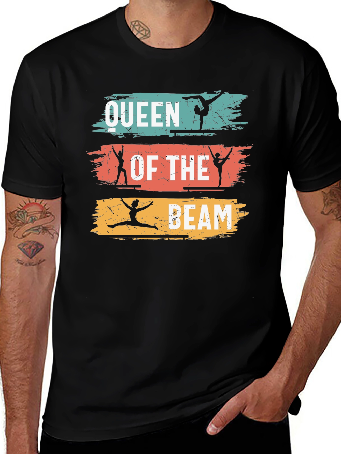 Variant 8 of Queen of the Beam Gymnastics T-Shirt