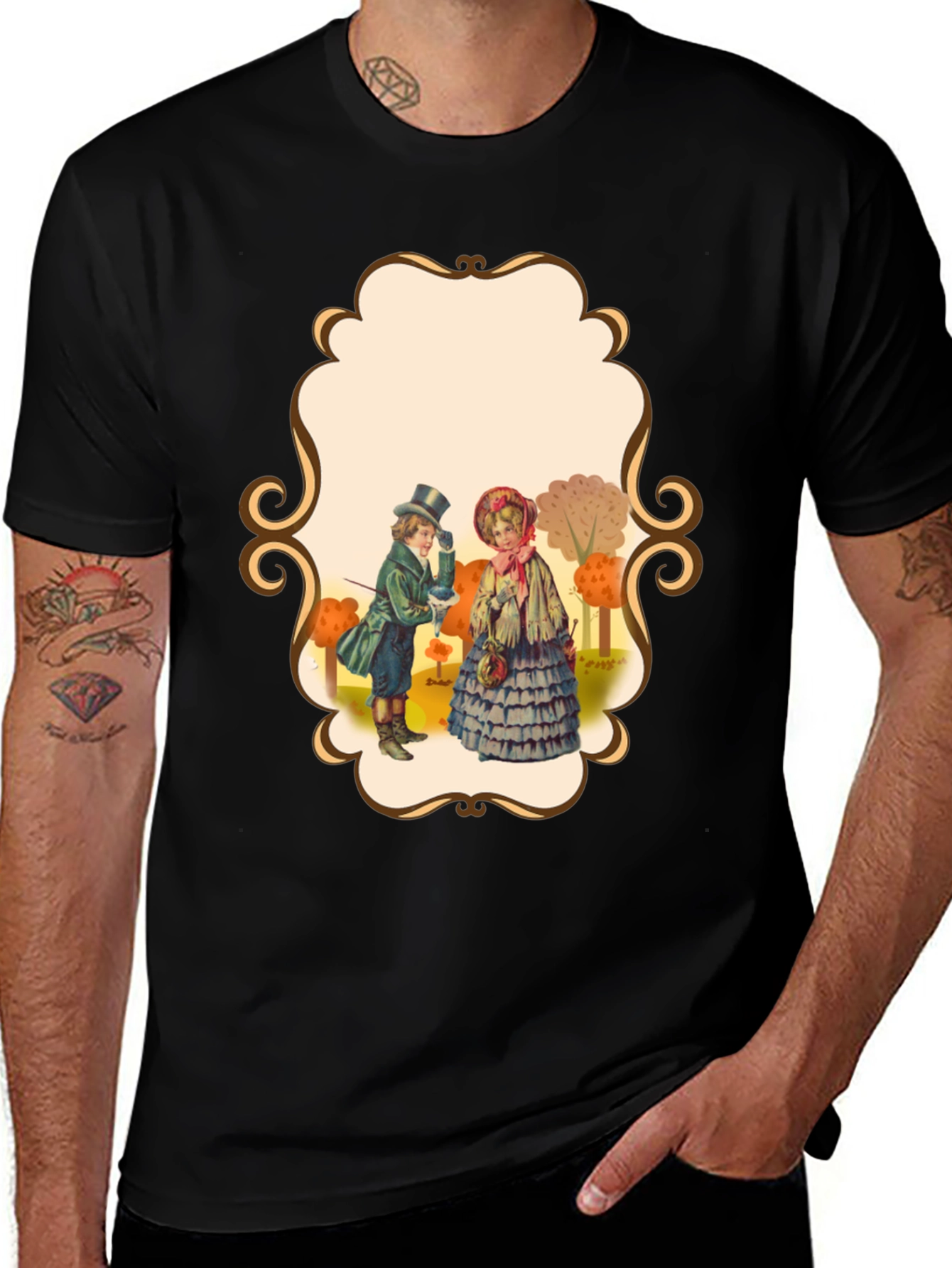 Variant 19 of Vintage Scene Graphic Tee - Unique Style