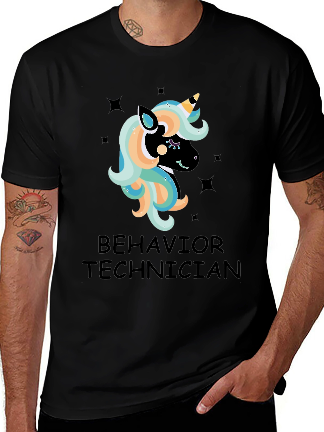 Variant 14 of Unicorn Behavior Technician T-Shirt